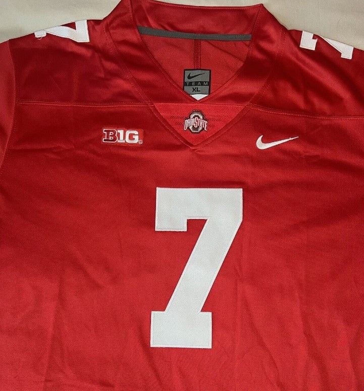Other CJ Stroud Ohio State OSU Red Jersey Buckeyes Stitched 7 Size US XL / EU 56 / 4 - 3 Thumbnail