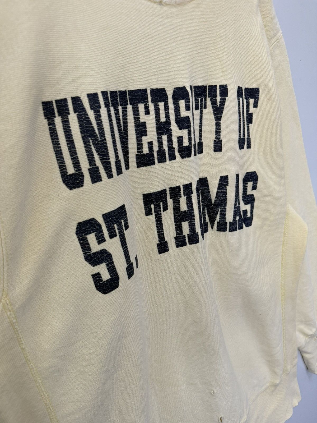 Vintage 🔥 Distressed 90's Champion Reverse Weave Univ. of ST.Thomas Size US M / EU 48-50 / 2 - 6 Thumbnail