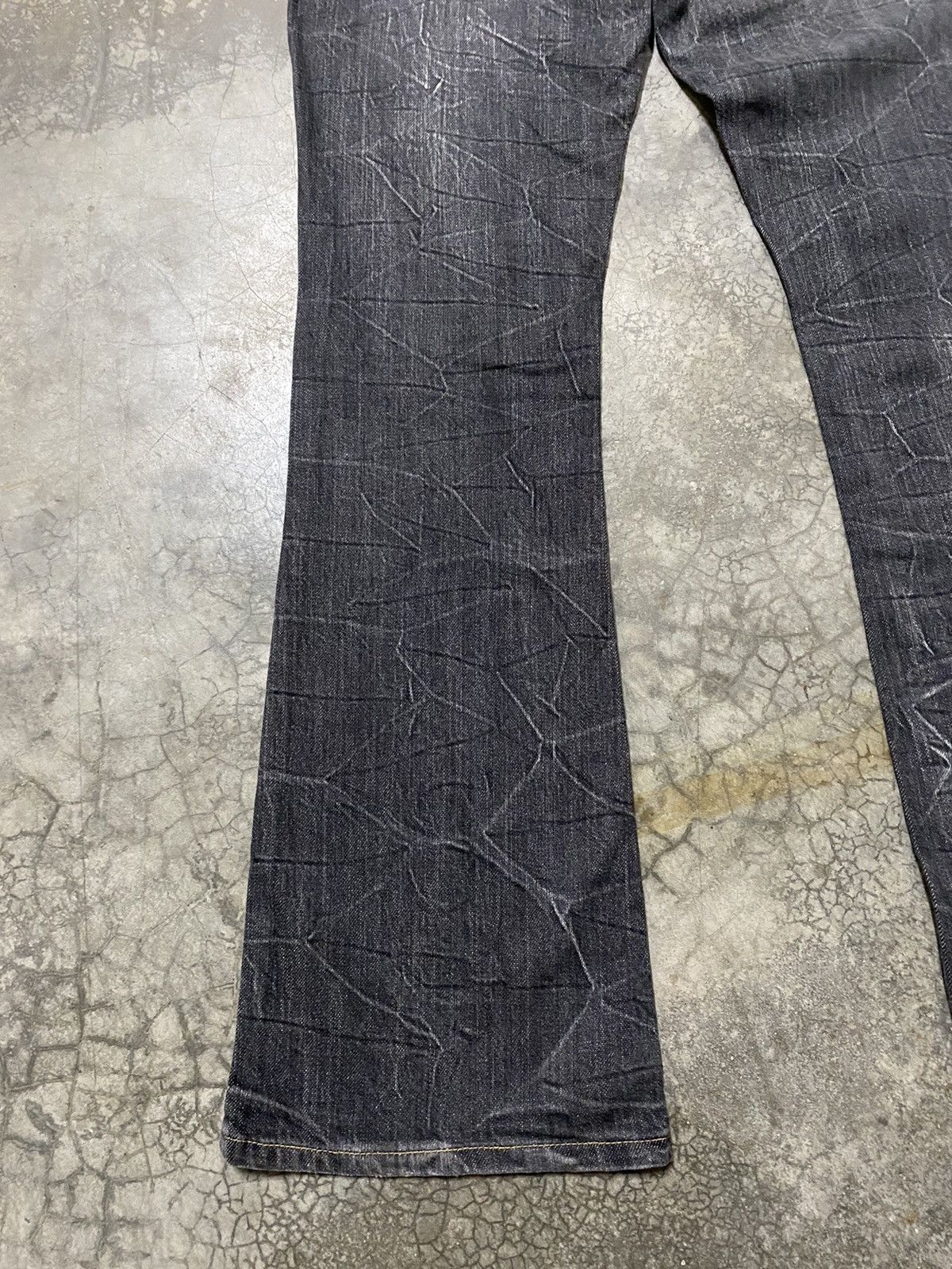 Hysteric Glamour × If Six Was Nine × Le Grande Bleu (L.G.B.) Flare Jeans Japanese Daily Topic Black Punk Jeans Size US 31 - 8 Thumbnail