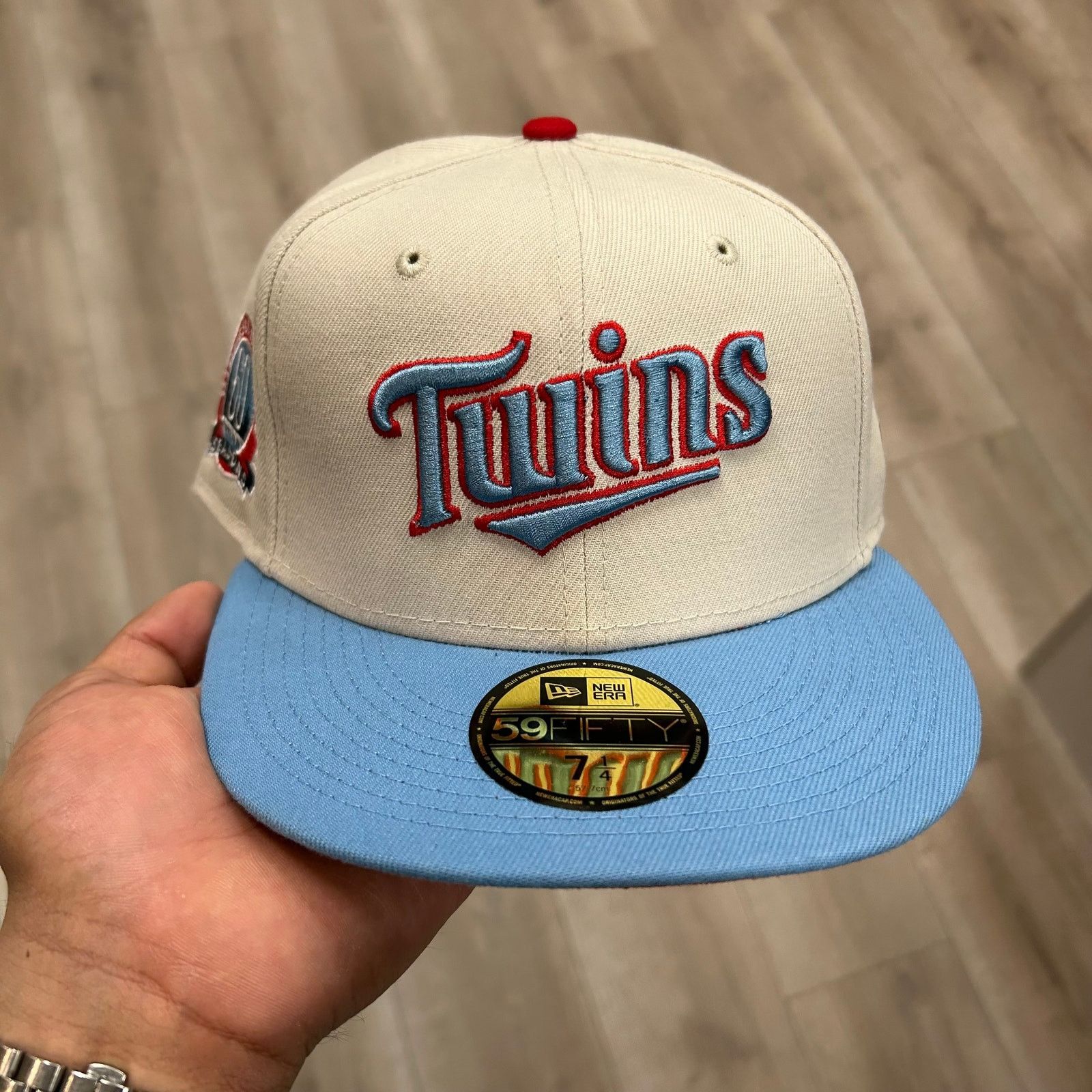 New Era New Era Minnesota Twins 60th Anni patch hat cap size 7 1/4 Size ONE SIZE - 2 Thumbnail