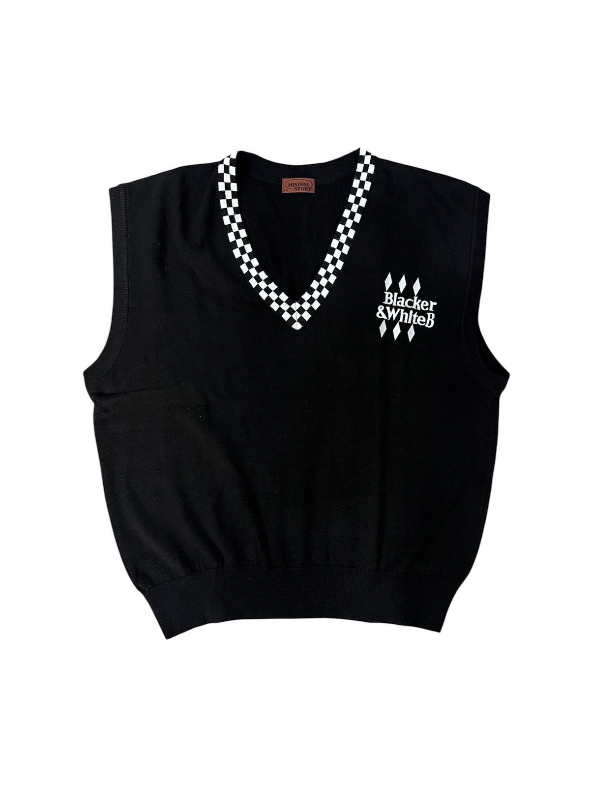 Missoni Missoni Sport Black n White V-Neck Size US M / EU 48-50 / 2 - 2 Thumbnail
