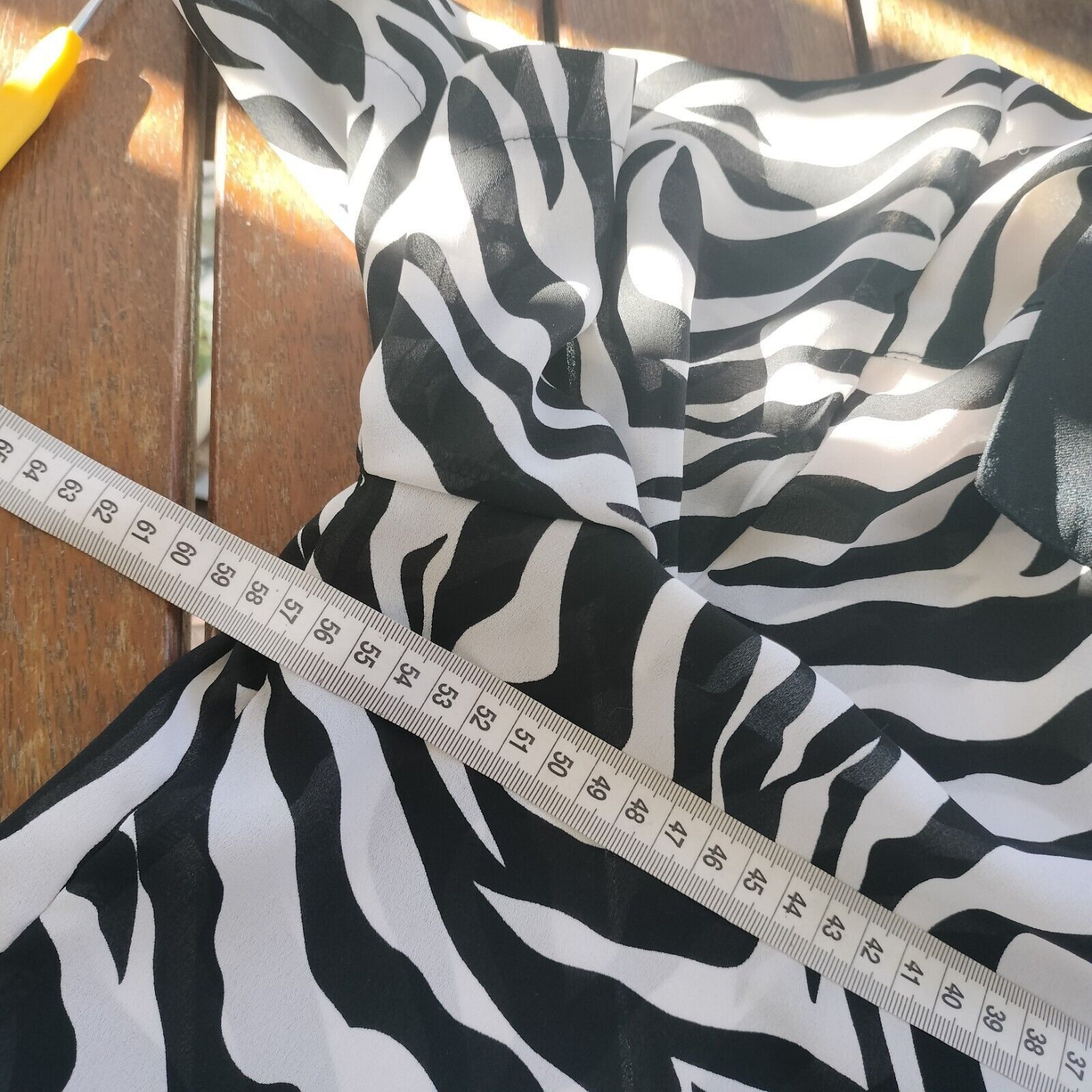 Man Made In Australia × Vintage Vintage 80s Shirt Zebra Striped Button Up Retro Rockabilly Size M / US 6-8 / IT 42-44 - 10 Thumbnail