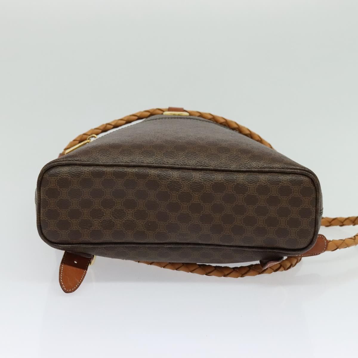 Celine CELINE Macadam Canvas Backpack Pvc Leather Brown Gold Size ONE SIZE - 9 Thumbnail