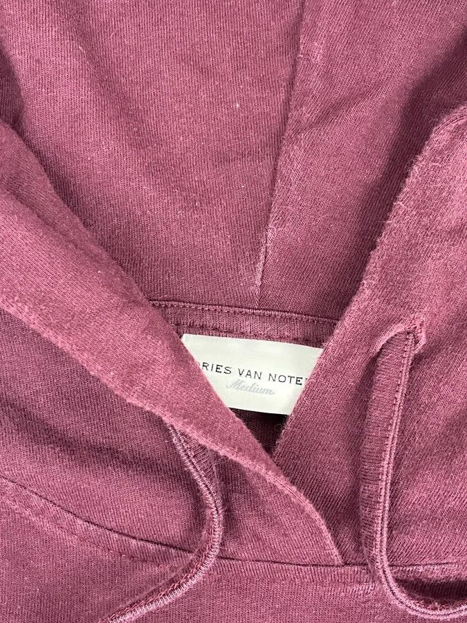 Dries Van Noten AW2019 Dries van Noten Bordeaux Psycho Hallucination Back Hoodie Size US S / EU 44-46 / 1 - 8 Thumbnail