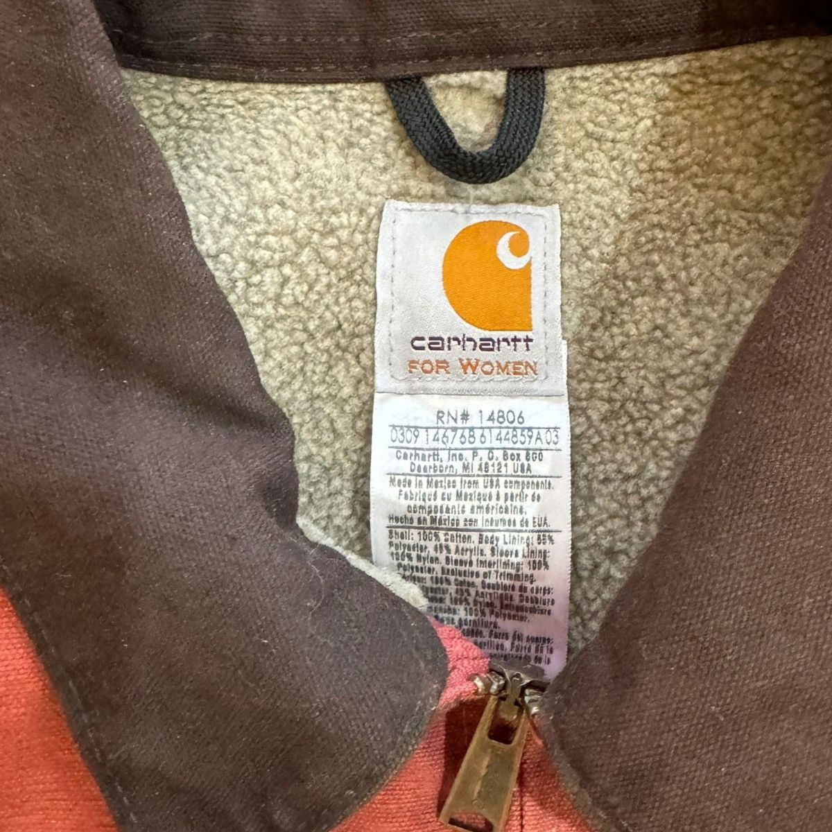 Carhartt × Vintage Vintage Salmon Carhartt Cropped Detroit Style Jacket Size XL / US 12-14 / IT 48-50 - 6 Thumbnail