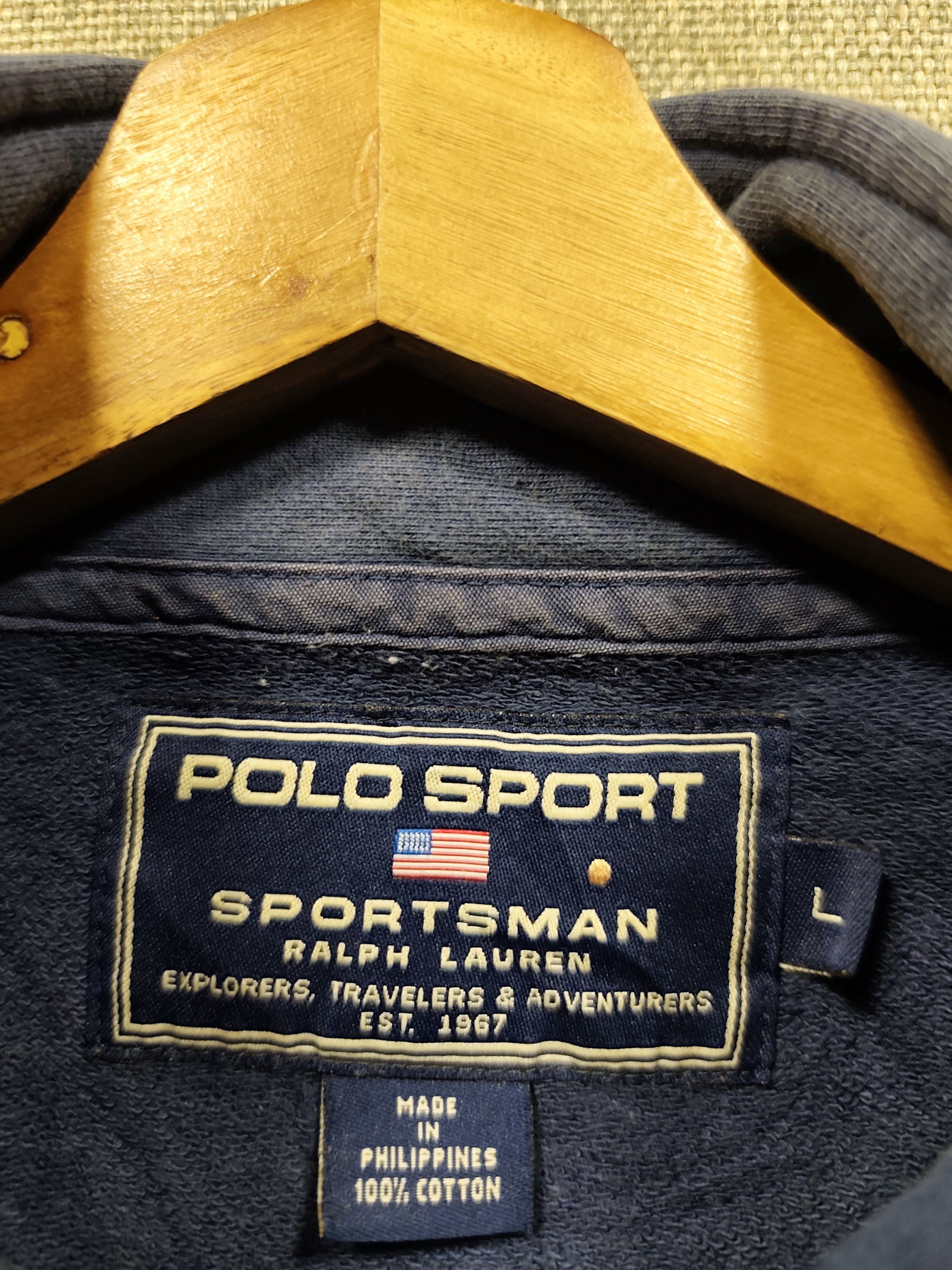 Polo Ralph Lauren Vintage polo sports sportsman ralph lauren sunfaded Size US L / EU 52-54 / 3 - 4 Thumbnail