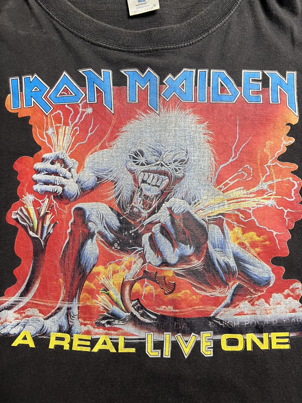 Iron Maiden Vintage Iron Maiden A Real Live One T-Shirt Size US XXL / EU 58 / 5 - 3 Thumbnail