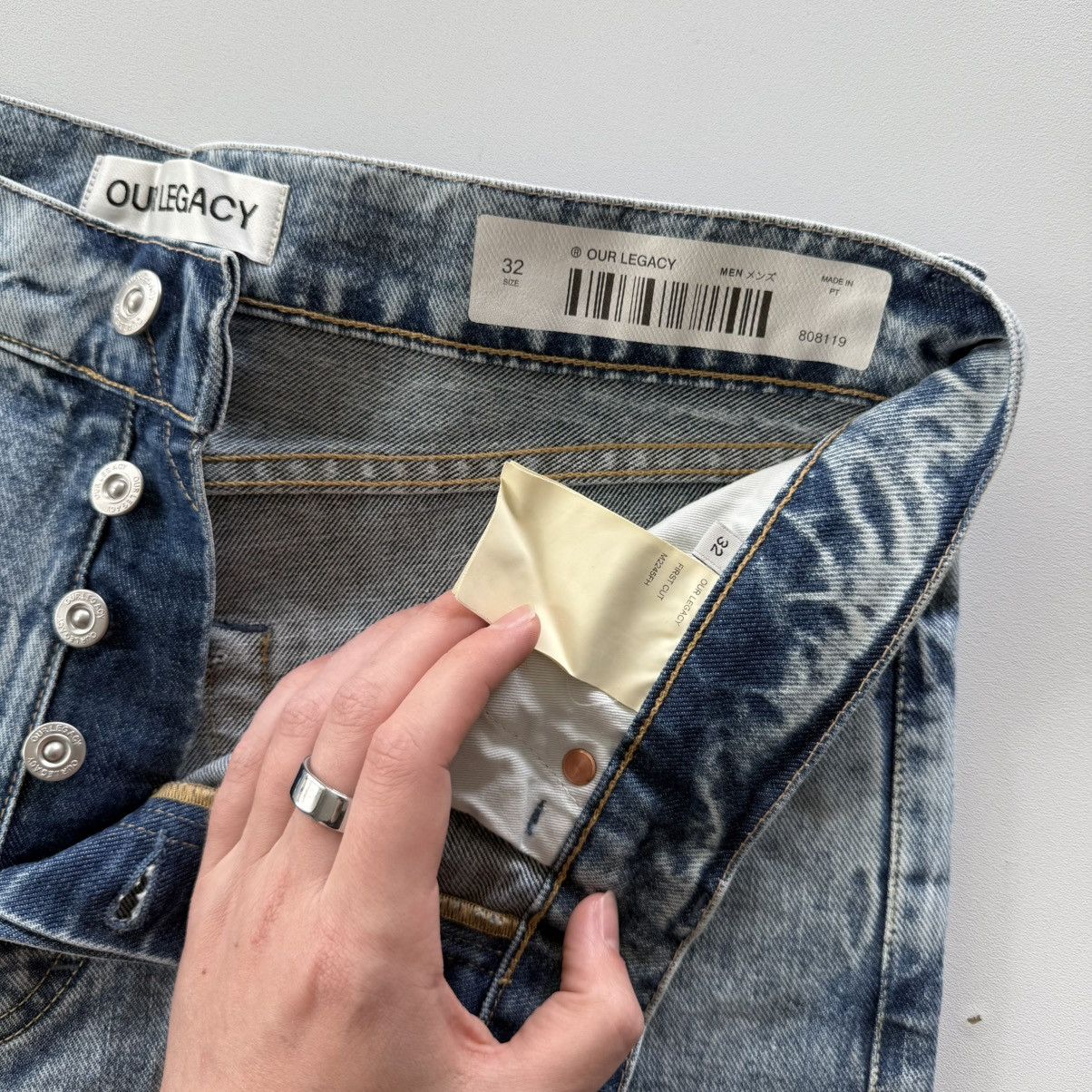 Our Legacy Our Legacy First Cut Left Hand Twill Chopper Wash Denim $480 Size US 32 / EU 48 - 15 Thumbnail