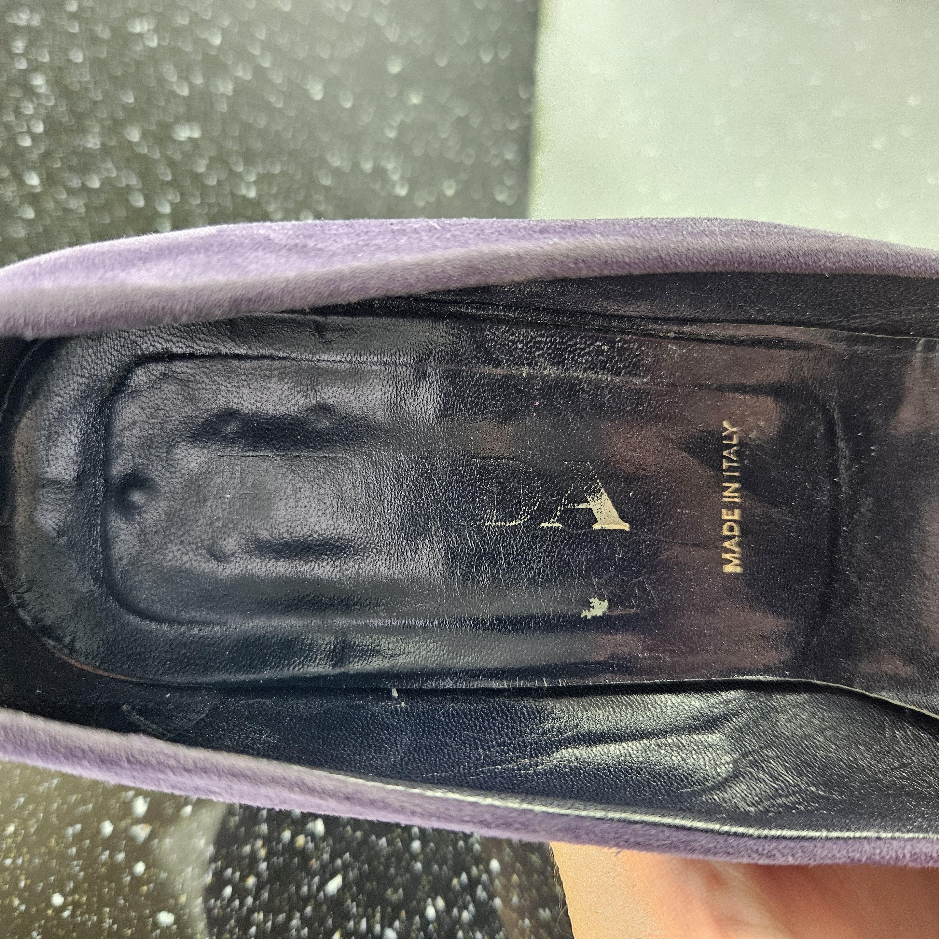 Prada Prada purple suede heel sz 40 Size US 10 / IT 40 - 12 Thumbnail