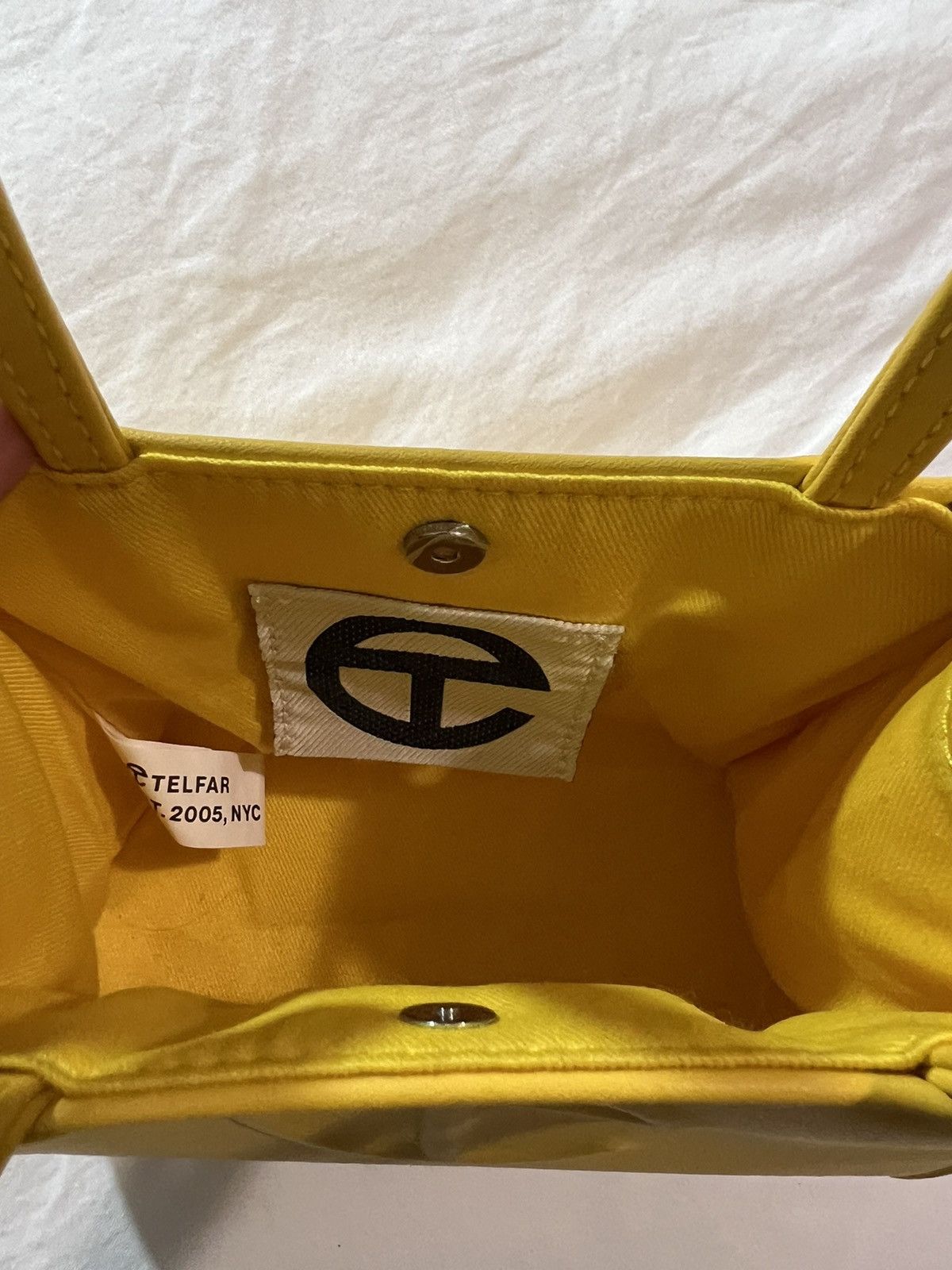 Telfar Telfar Shopping Bag - Yellow Small Size ONE SIZE - 3 Thumbnail