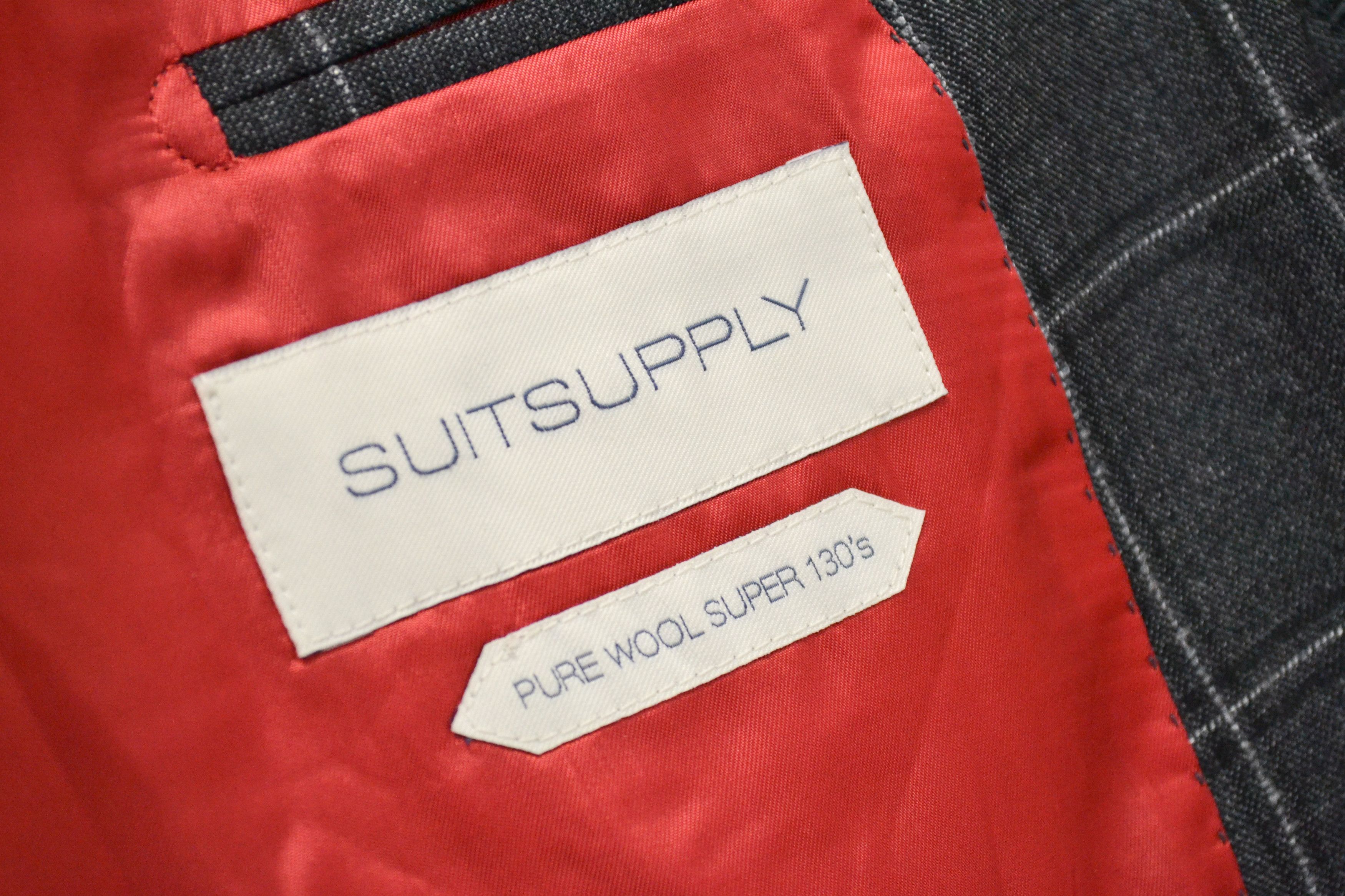 Suitsupply SuitSupply Super 130’s Pure Wool Sienna Check Blazer Size 48S - 7 Thumbnail