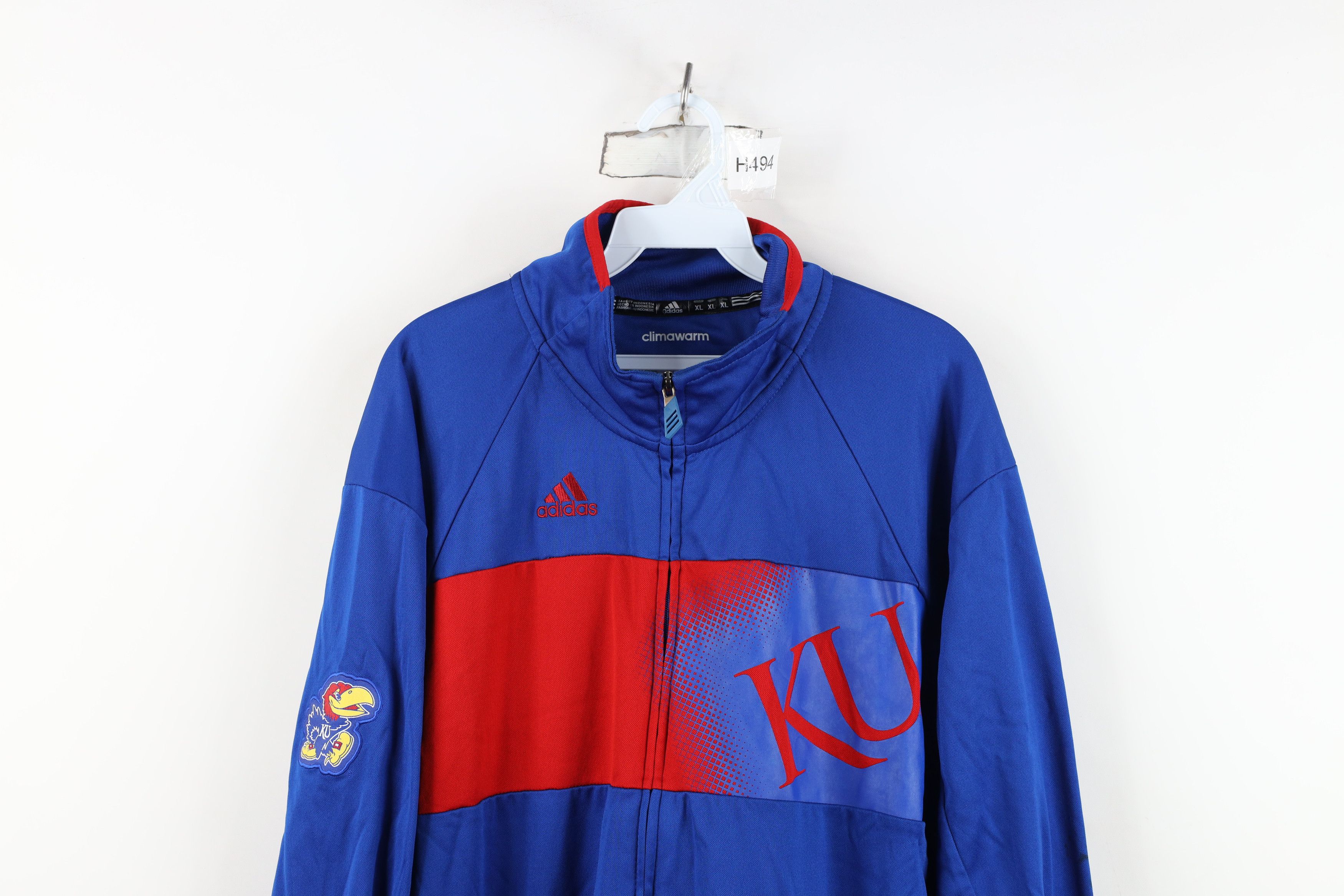 Adidas Adidas Kansas University Basketball Full Zip Jacket Blue Size US XL / EU 56 / 4 - 2 Thumbnail