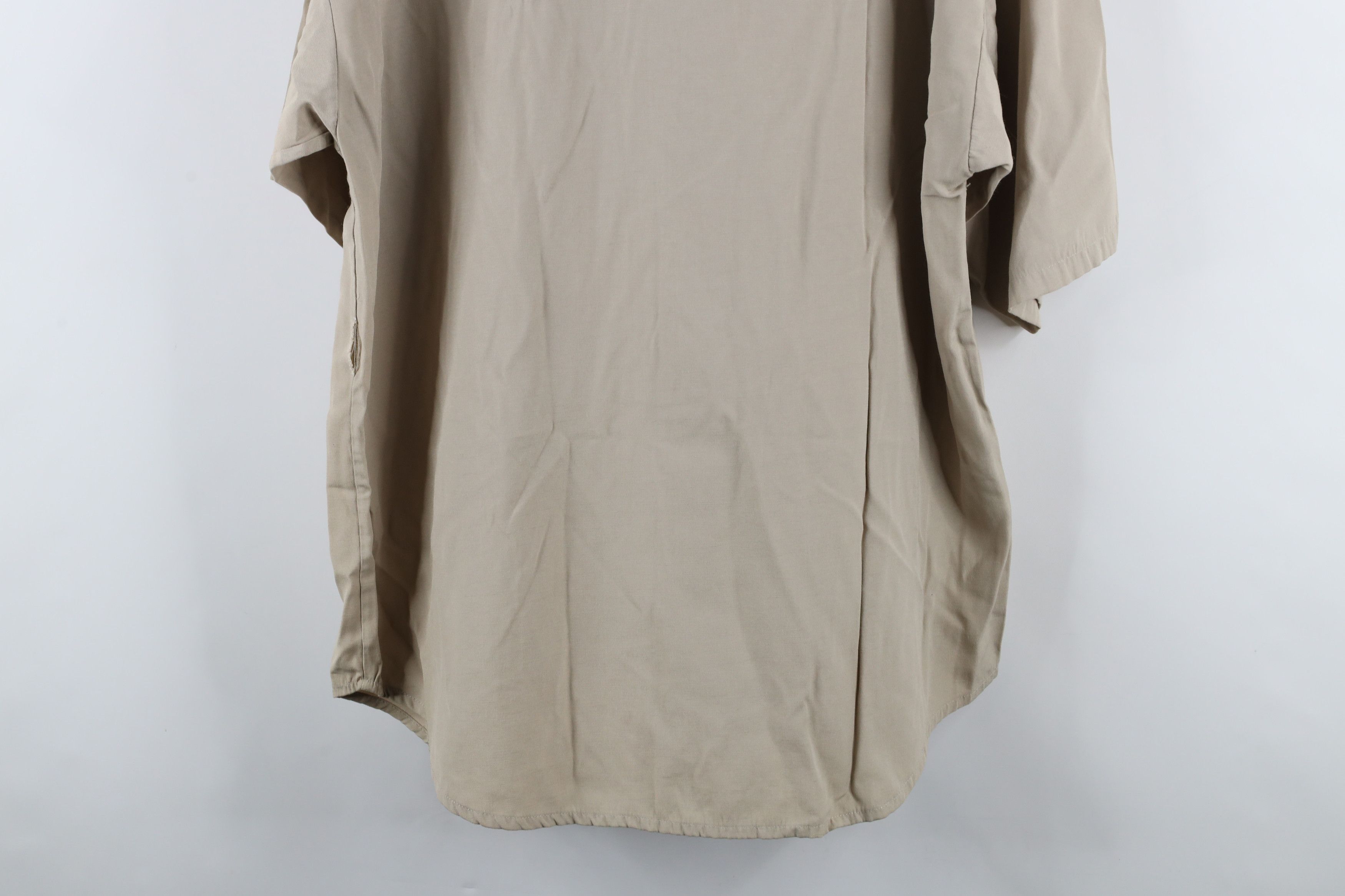 Vintage Vintage 90s Streetwear Blend Collared Button Shirt Beige Size US XL / EU 56 / 4 - 13 Thumbnail
