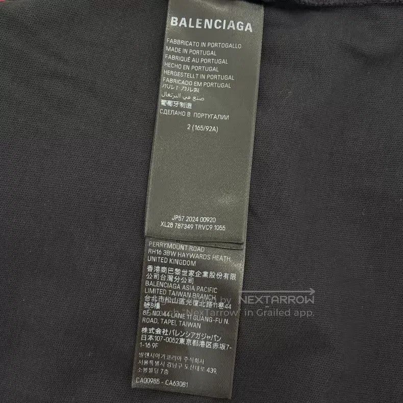 Balenciaga Balenciaga Black earth print hole short-sleeved Size US M / EU 48-50 / 2 - 4 Thumbnail