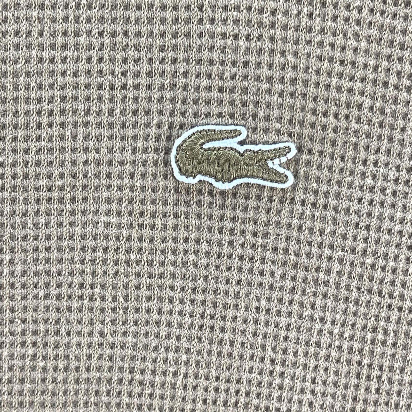Lacoste Lacoste Shirt Mens 2XL Brown Tan Waffle Thermal Long Sleeve Sleepwear TH9688 Size US XXL / EU 58 / 5 - 4 Thumbnail