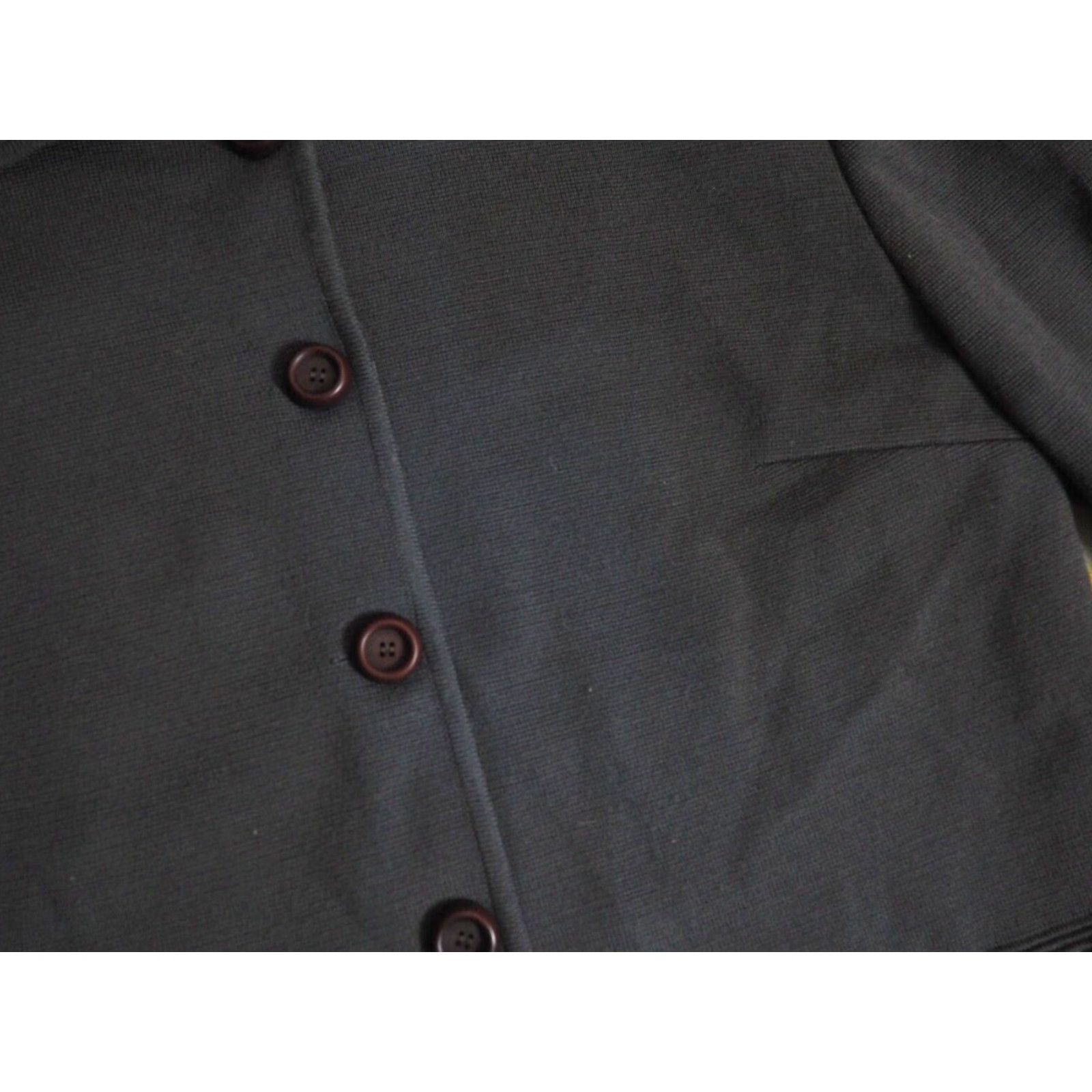 Vintage VINTAGE Alna Cardigan Sweater Brown 100% Wool S M 1970s Mod GoGo Italy Mens Women Girls Boys Size S / US 4 / IT 40 - 6 Thumbnail