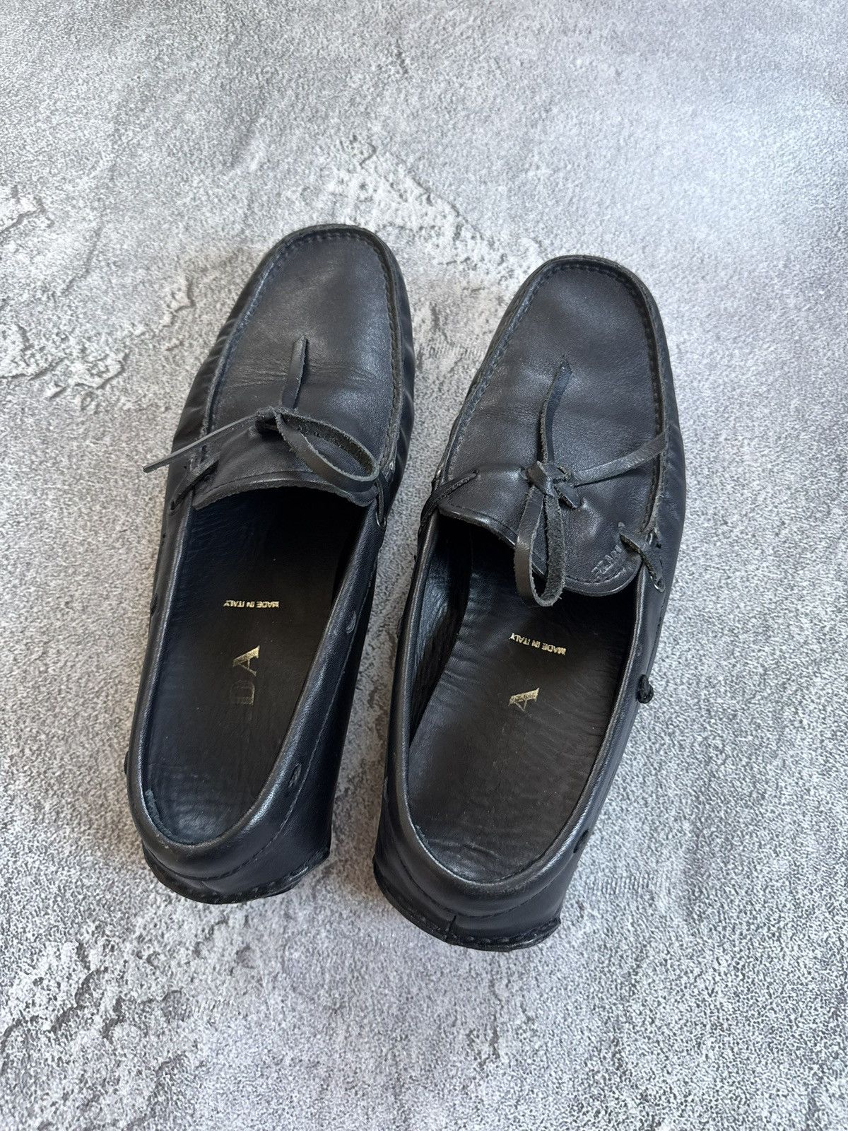 Prada Prada retro black leather low top shoes loafers casual Size US 5.5 / IT 35.5 - 13 Thumbnail