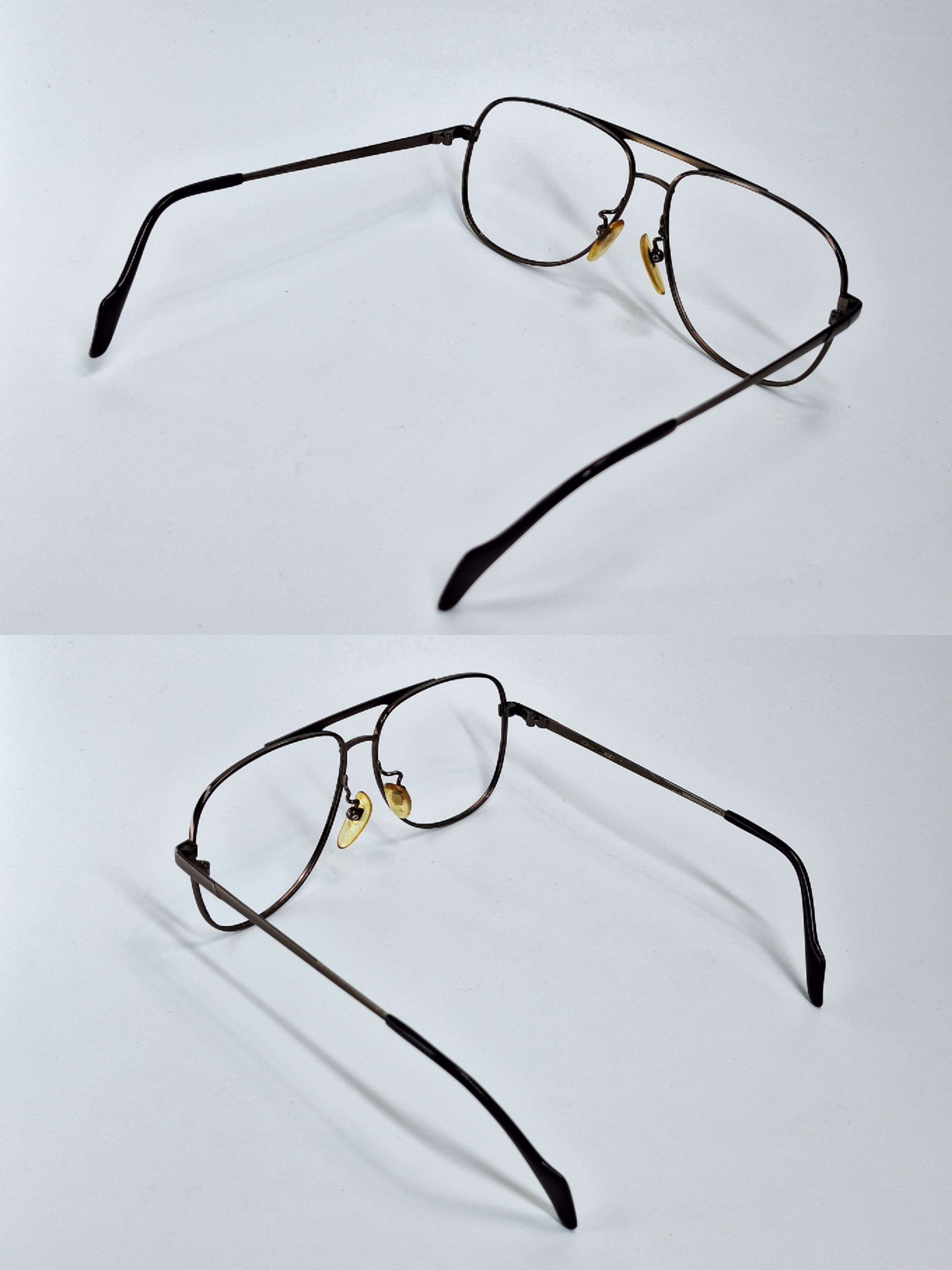 Vintage Johnny Macky JM-85 Titanium Double Bridge Eyeglass Frame Size ONE SIZE - 8 Thumbnail