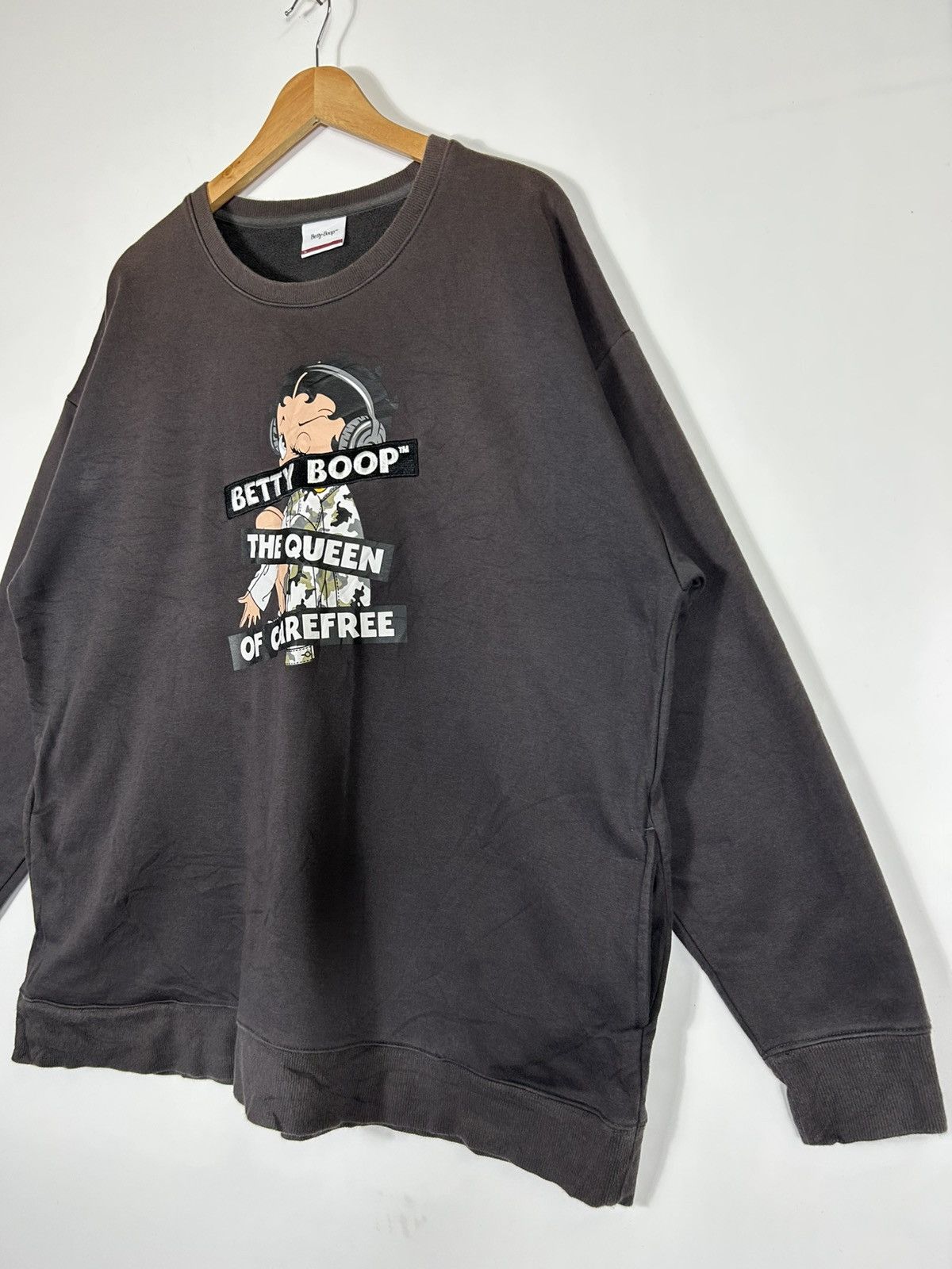 Anime 🔥Betty Boop Dark Grey Sweatshirt - 5L Size US XL / EU 56 / 4 - 3 Thumbnail