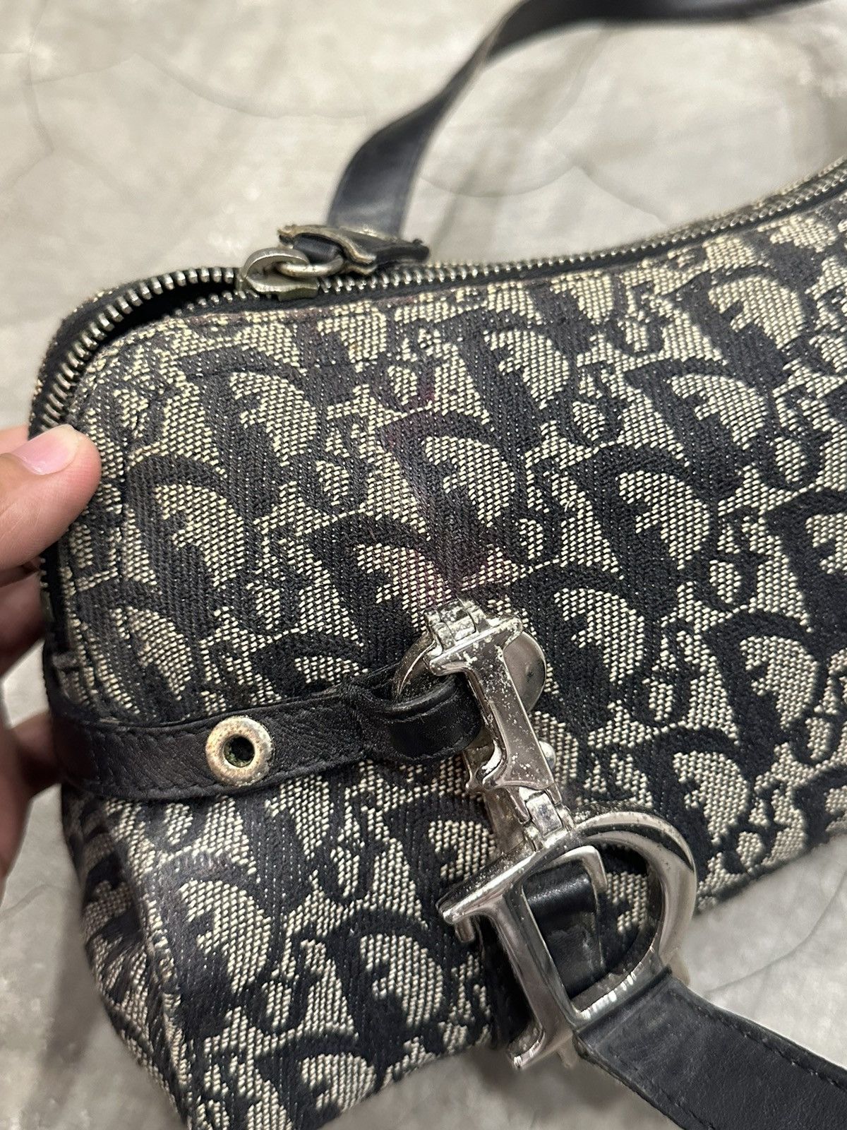 Christian Dior Monsieur Christian Dior Trotter Canvas Shoulder Bag Size ONE SIZE - 9 Thumbnail