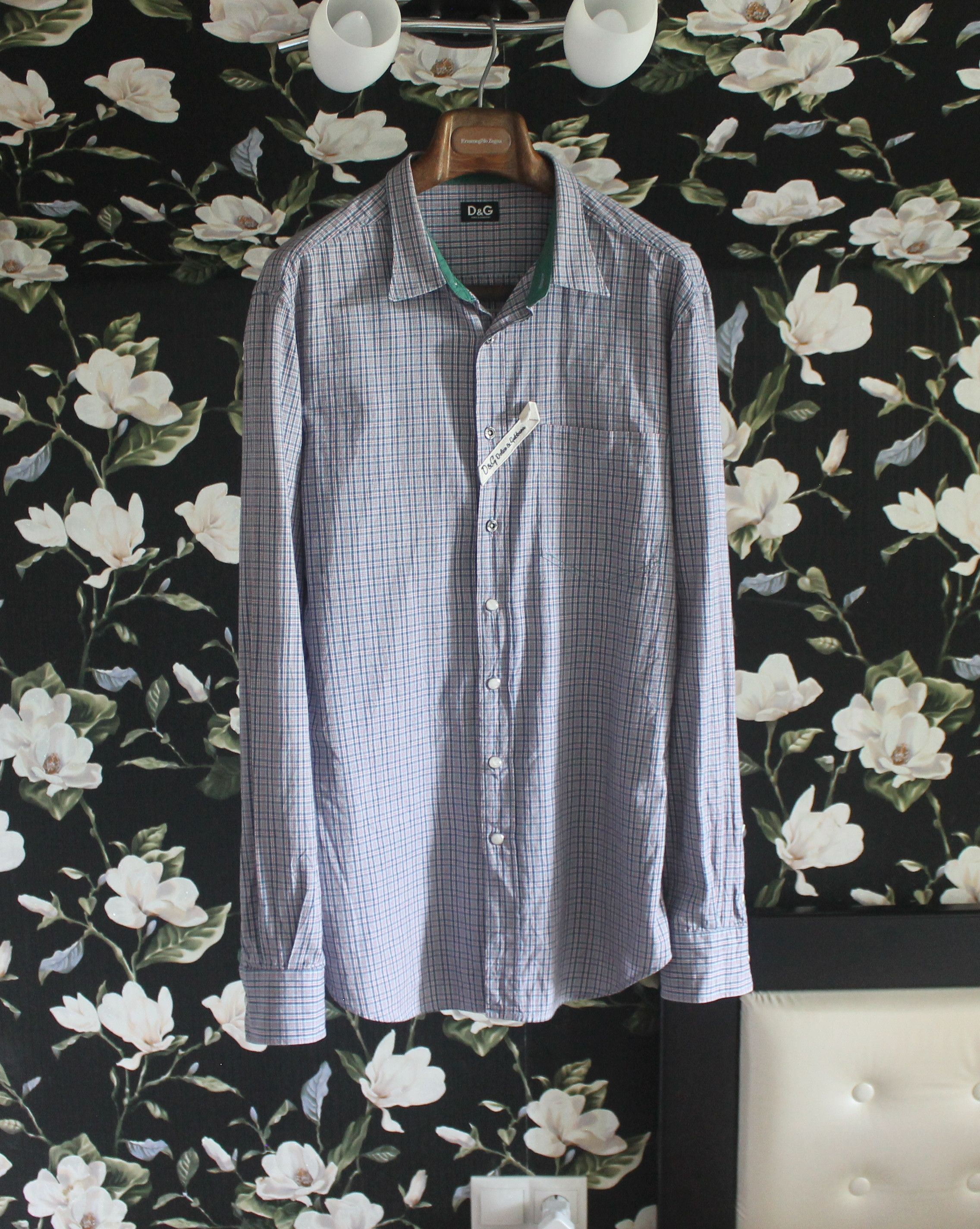 Dolce & Gabbana × Vintage Vintage Dolce & Gabbana Checked Shirt Size US L / EU 52-54 / 3 - 1 Thumbnail