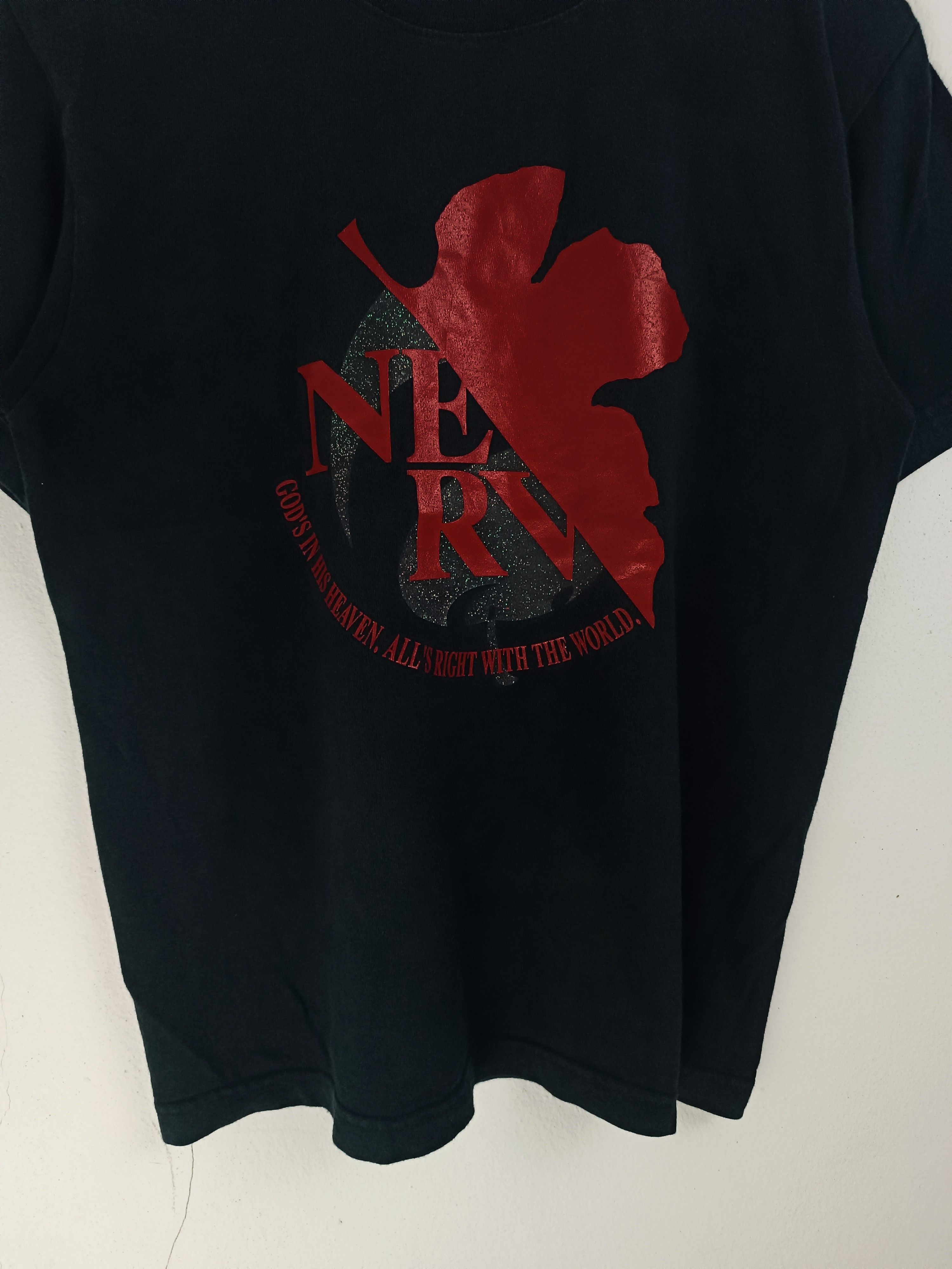 Anime VINTAGE 2000s NEON GENESIS EVANGELION NERV LOGO VERY RARE Ts Size US S / EU 44-46 / 1 - 7 Thumbnail