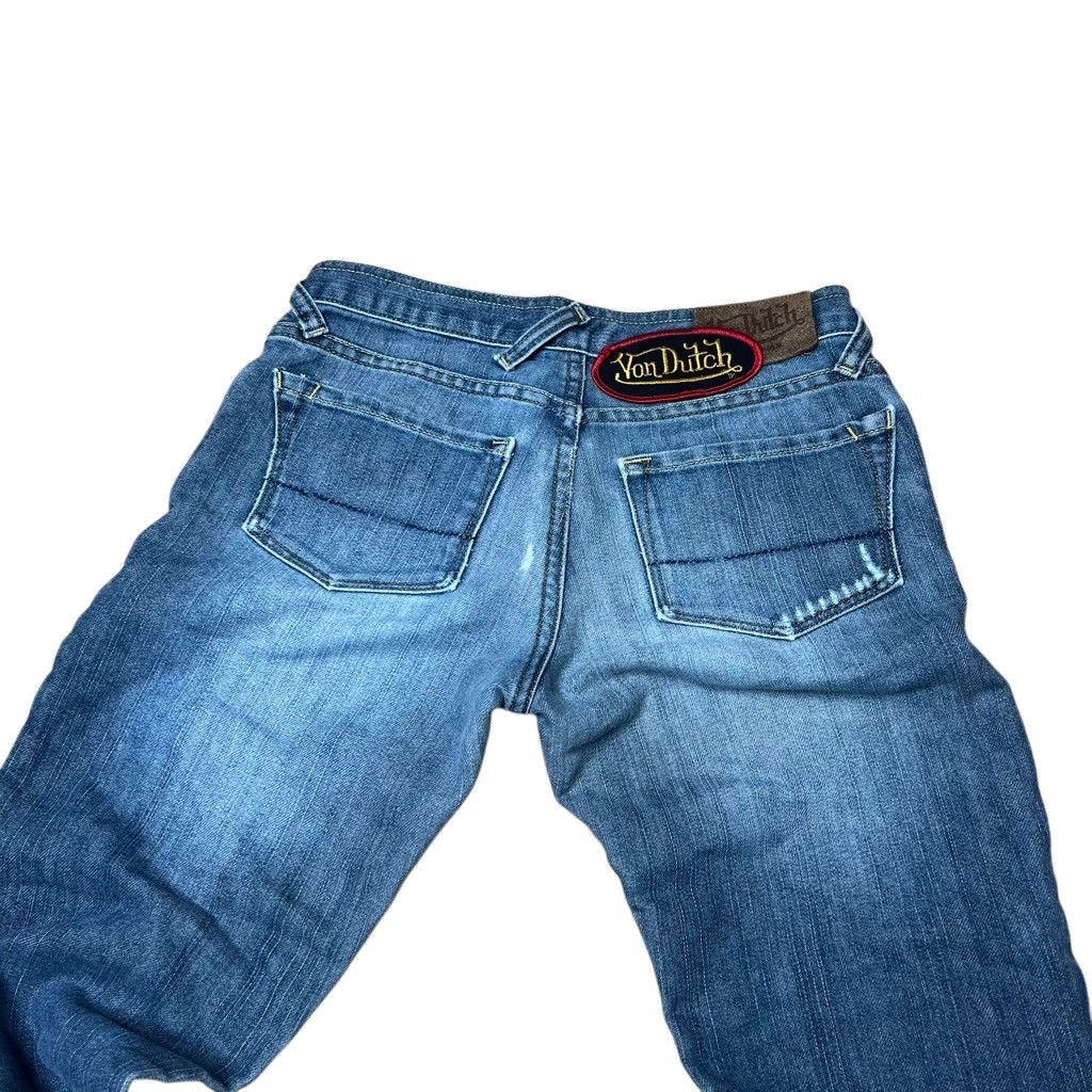 Vintage × Von Dutch Vintage 90s Y2K Von Dutch Patch Jeans Size 26 Made In USA Size 26" / US 2 / IT 38 - 7 Thumbnail