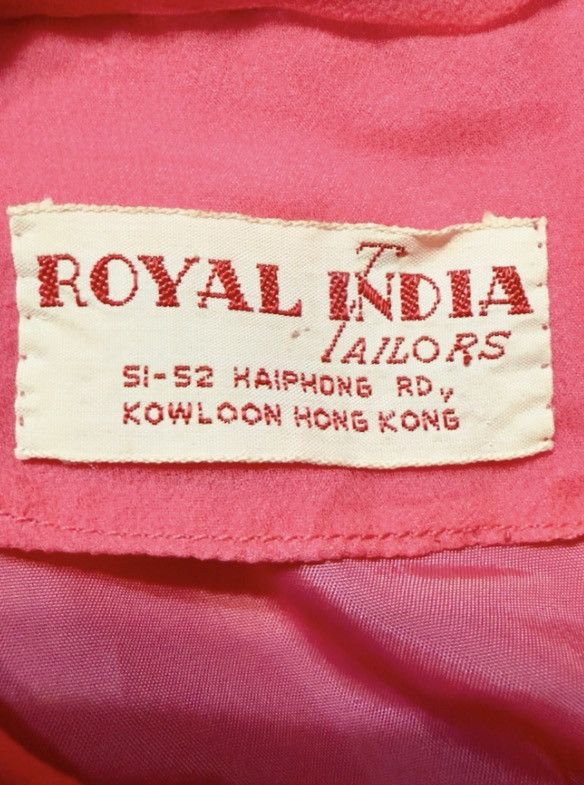 Other VTG Royal India Tailors Pink Silk Blouse Tie Neck Sheer Top Size L / US 10 / IT 46 - 4 Thumbnail