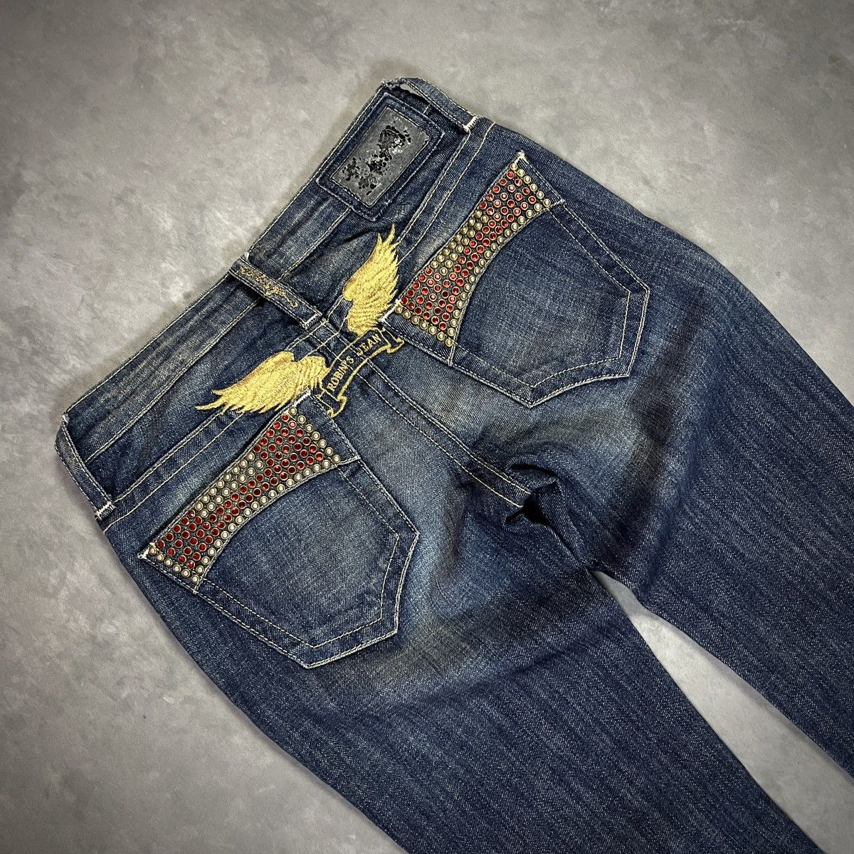 Robins Jeans 2000s Robin’s Jean - Swarovski Studded Skinny Y2k Denim Size 26" / US 2 / IT 38 - 1 Thumbnail