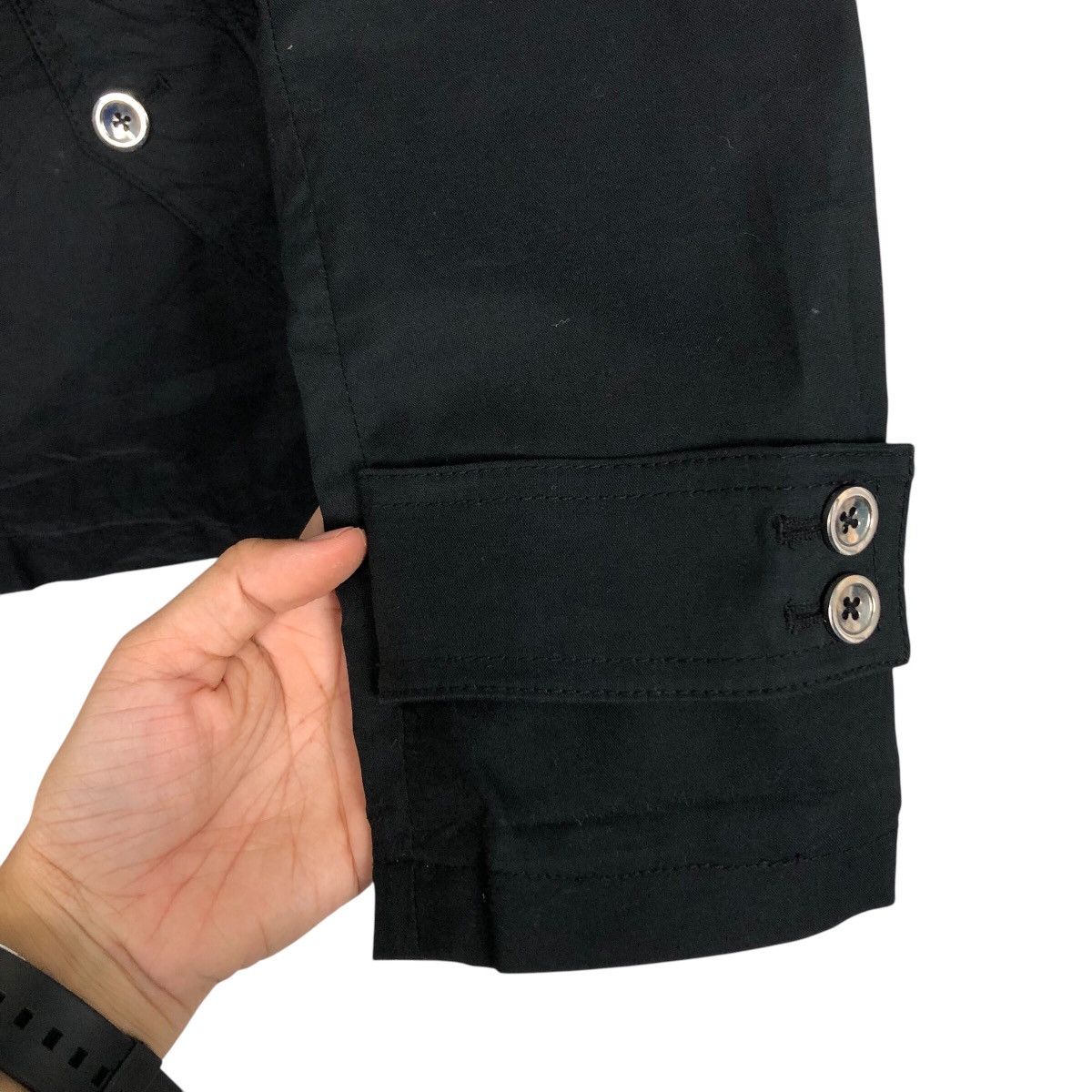 Japanese Brand 📌Rich Black Chore Biker Jacket Junmen Blackine Ginza Japan Size US L / EU 52-54 / 3 - 16 Thumbnail
