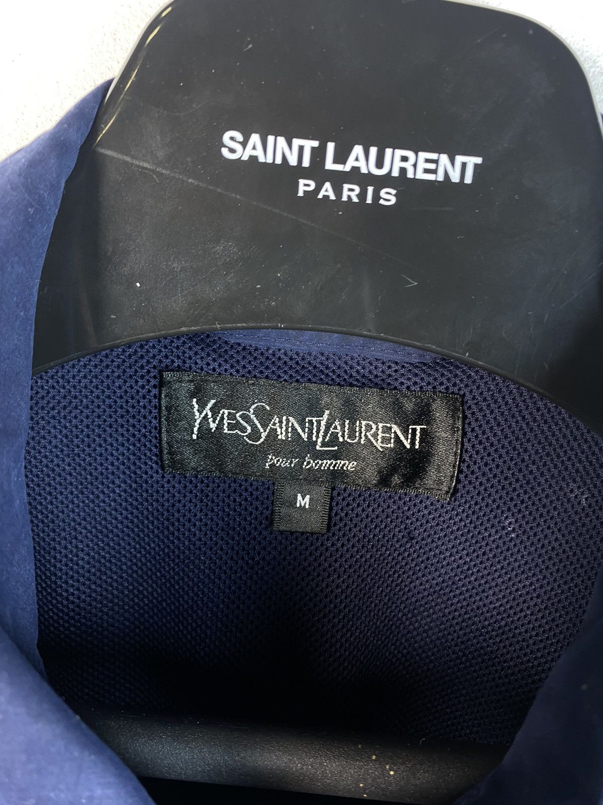 Yves Saint Laurent Autumn YSL Jacket Dark Navy YSL Bomber Size US M / EU 48-50 / 2 - 5 Thumbnail