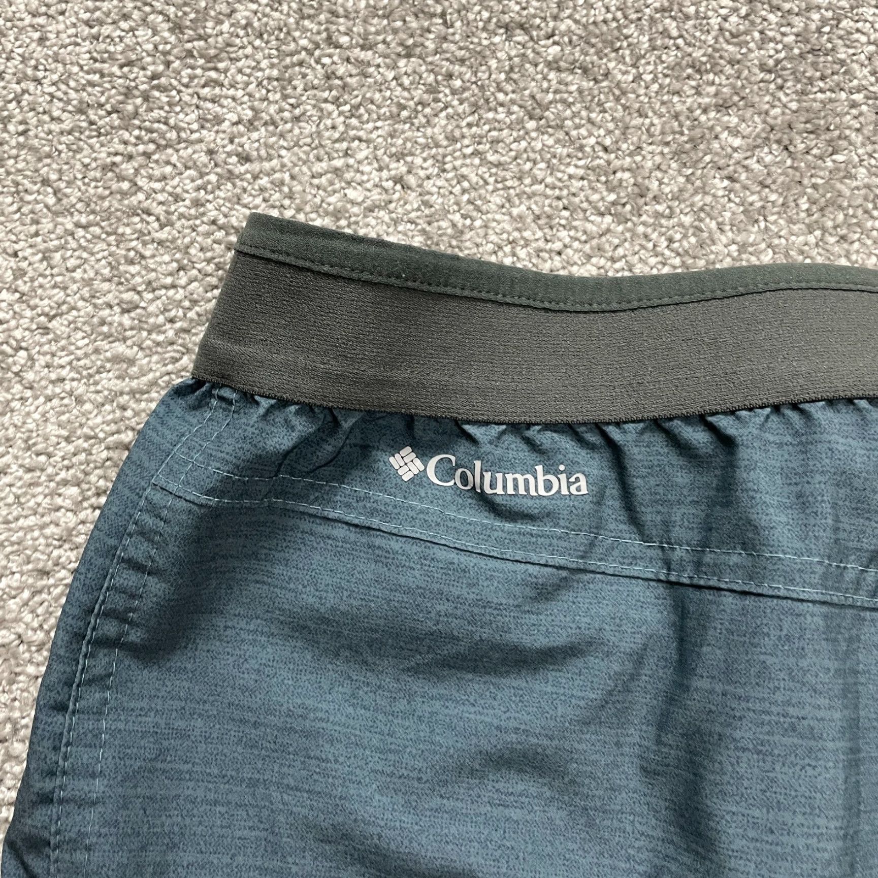 Vintage Columbia Men Shorts Hiking Gray Polyester Active Outdoor Casual 9in Inseam Pockets Regular Medium Size US 31 - 5 Thumbnail