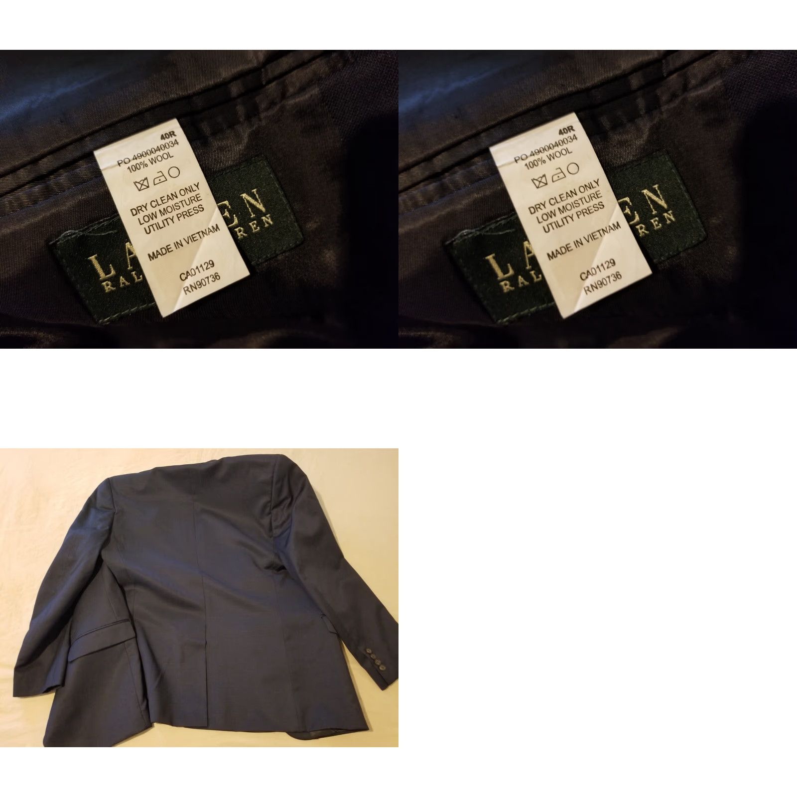 Polo Ralph Lauren VINTAGE Polo Ralph Lauren Sport Blazer Wool 40R Navy Blue Mens Polo Ralph Lauren Wool Sports Jacket 3-in-1 Jacket Slim line? Size US L / EU 52-54 / 3 - 8 Thumbnail