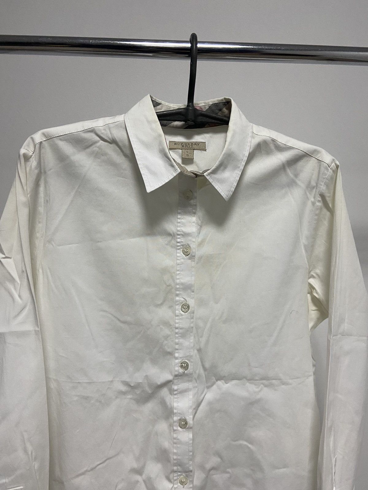 Burberry × Vintage Burberry Brit Vintage Button Ups nova check women's Size L / US 10 / IT 46 - 2 Thumbnail