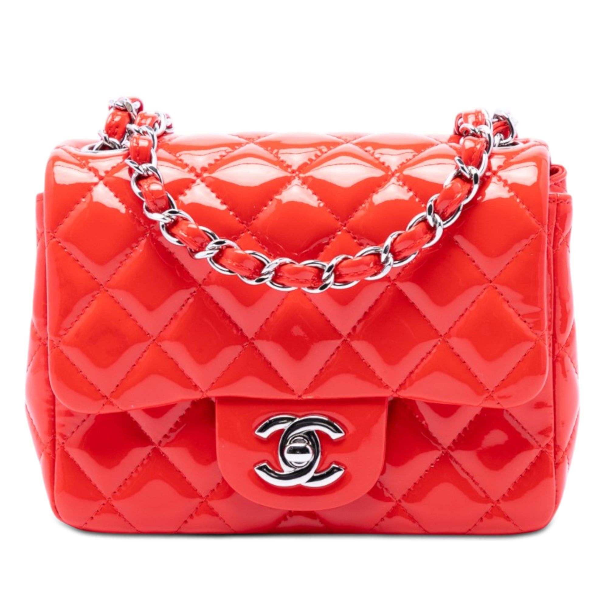 Chanel Mini Square Classic Patent Single Flap Size ONE SIZE - 1 Thumbnail