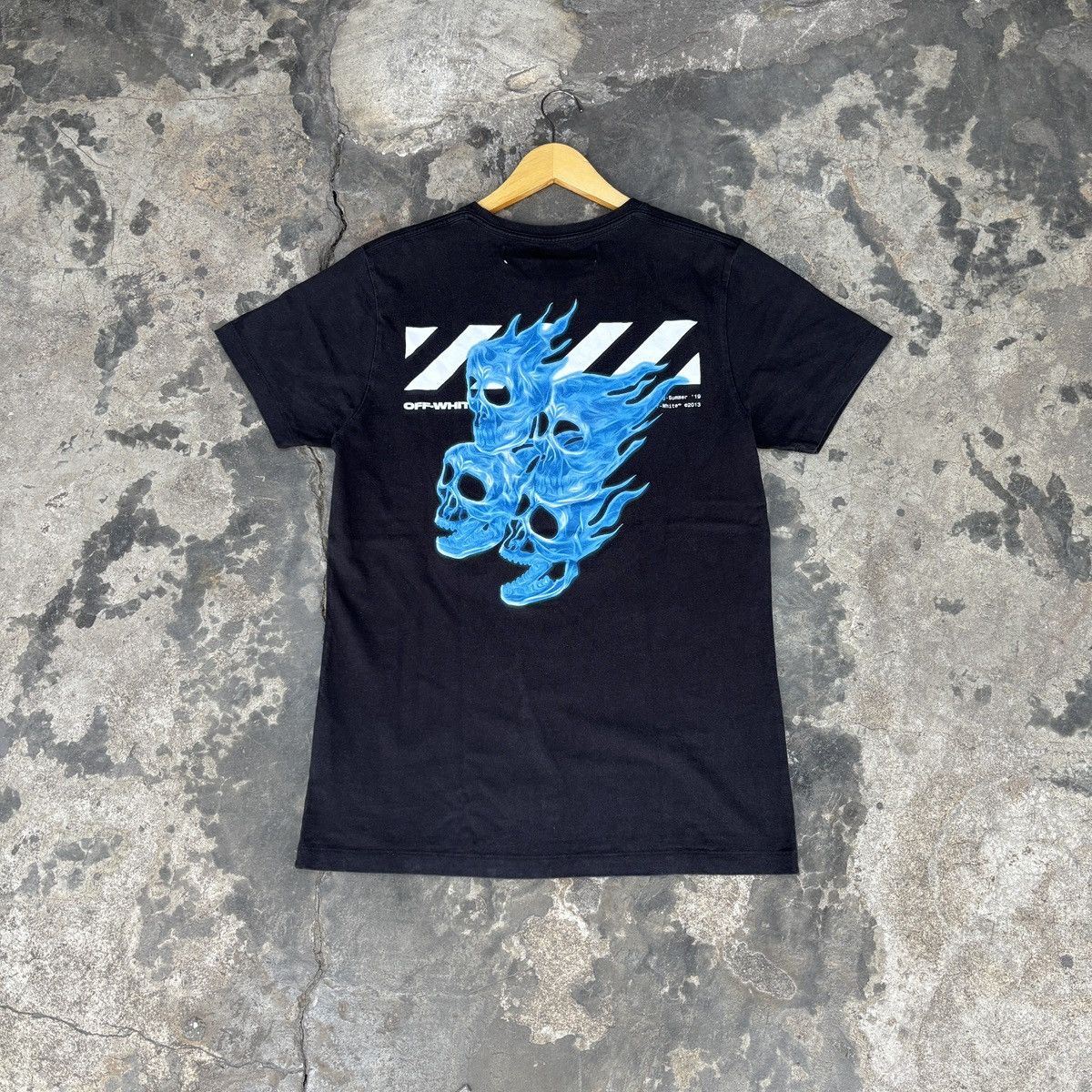 Sweatshirt Off White Diagonal Skulls Tee Off-White Mens Hoodie