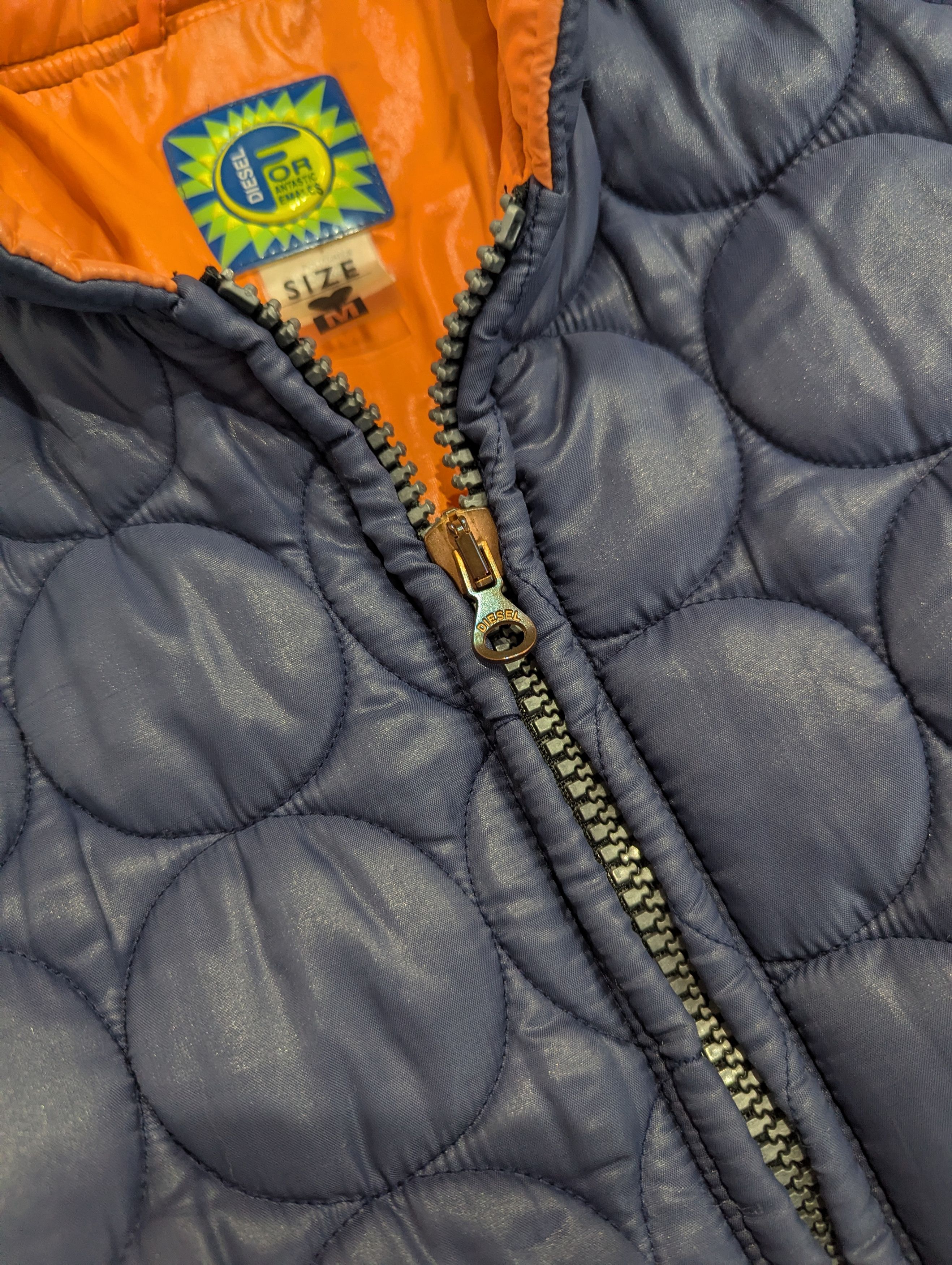 Diesel Rare 90s Diesel Quilt Puffer Jacket Buffy The Vampire Slayer Size M / US 6-8 / IT 42-44 - 5 Thumbnail
