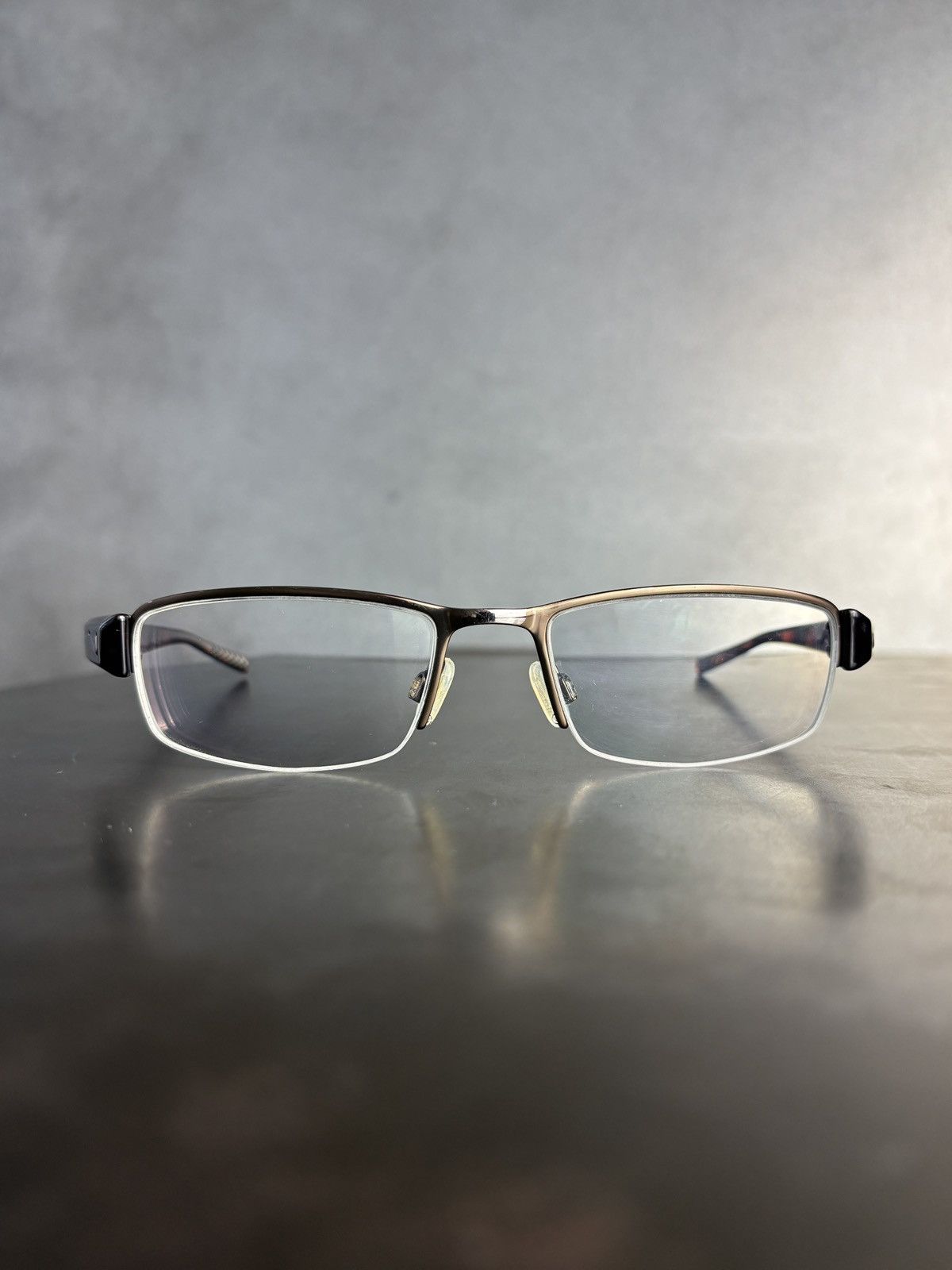Nike × Vintage 2000s Nike Frames Eyeglasses Vintage Nike Swoosh Half Rim Size ONE SIZE - 6 Thumbnail