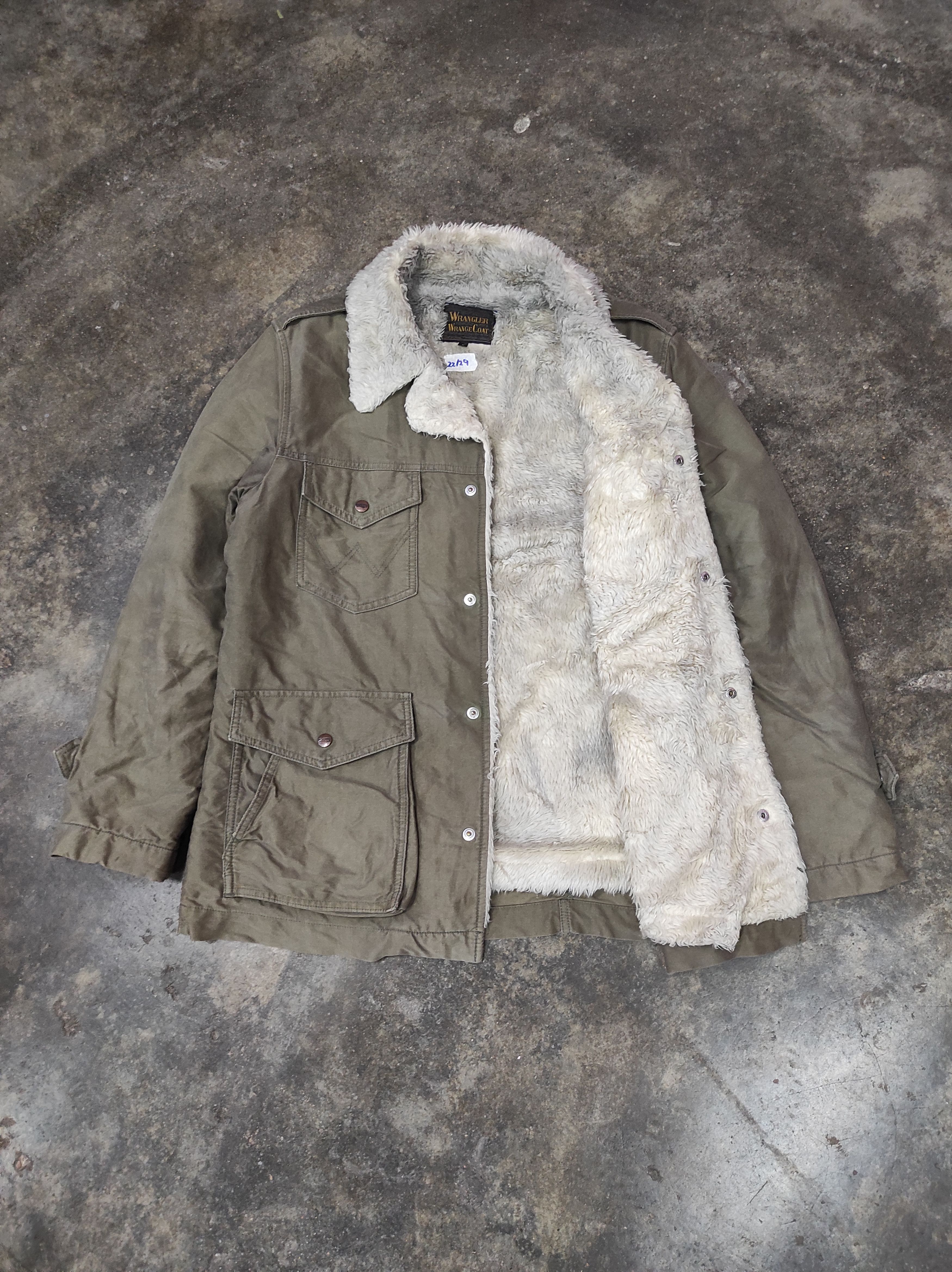 Japanese Brand × Wrangler WRANGLER WRANGE COAT SHERPA LINING JACKET DISTRESSED Size US L / EU 52-54 / 3 - 1 Thumbnail