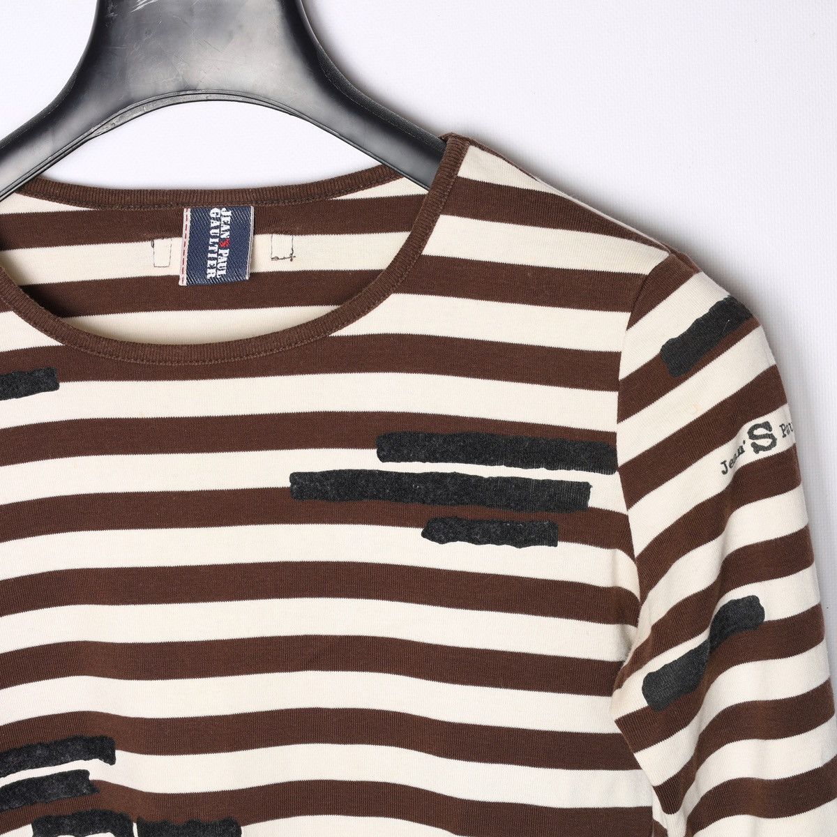 Jean Paul Gaultier Jean Paul Gaultier JPG Stripped Long Sleeve Sailor Top Tee Size S / US 4 / IT 40 - 8 Thumbnail