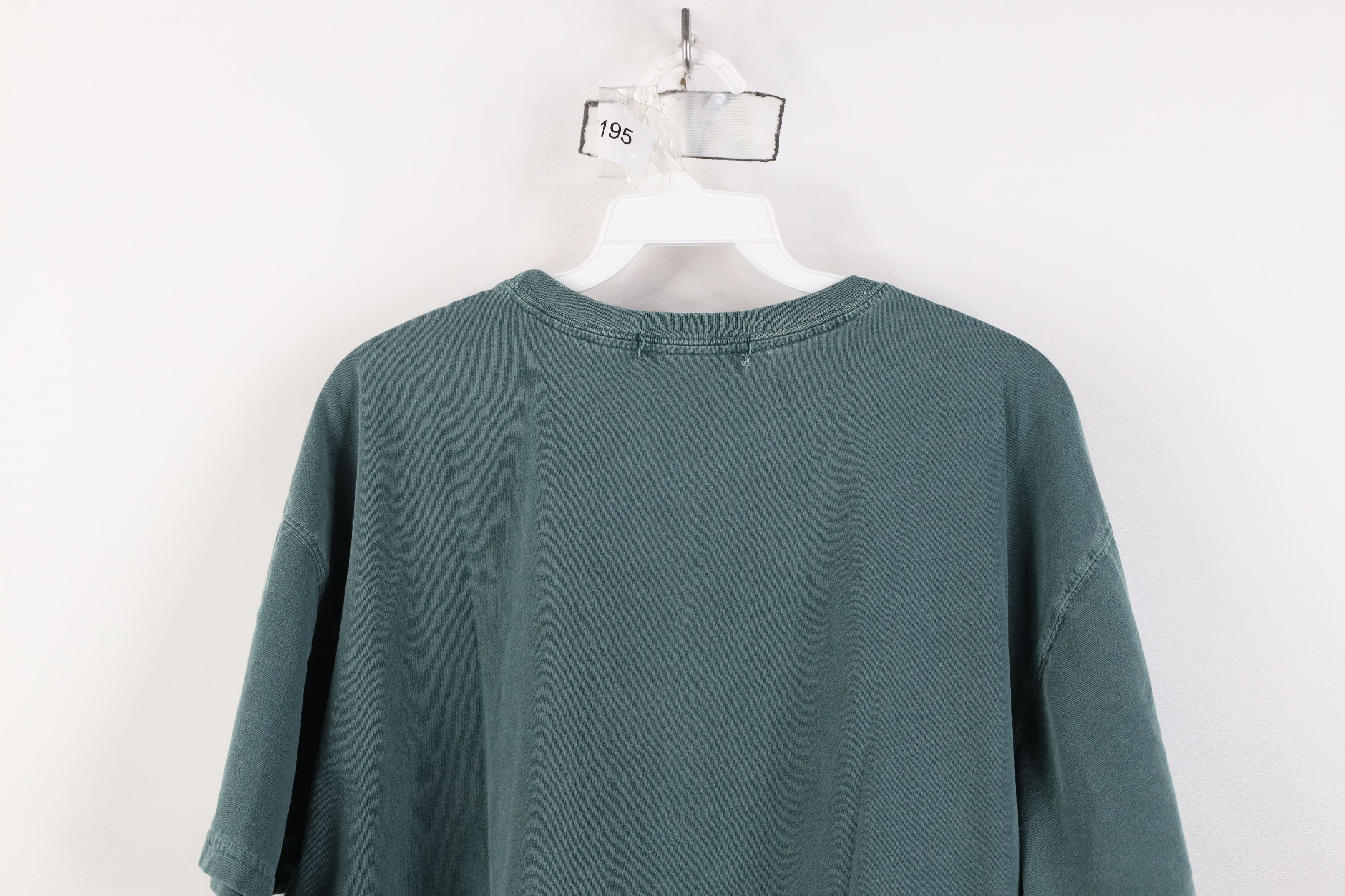 Banana Republic Vintage 90s Banana Republic Pigment Stonewash T-Shirt Green Size US L / EU 52-54 / 3 - 11 Thumbnail