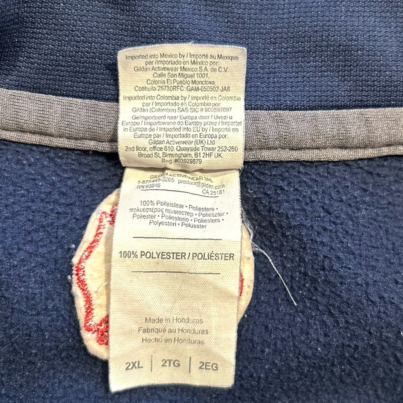 Vintage VINTAGE Fire Department 1/4 Zip Pullover Hoodie XXL Blue Men Size US XXL / EU 58 / 5 - 6 Thumbnail