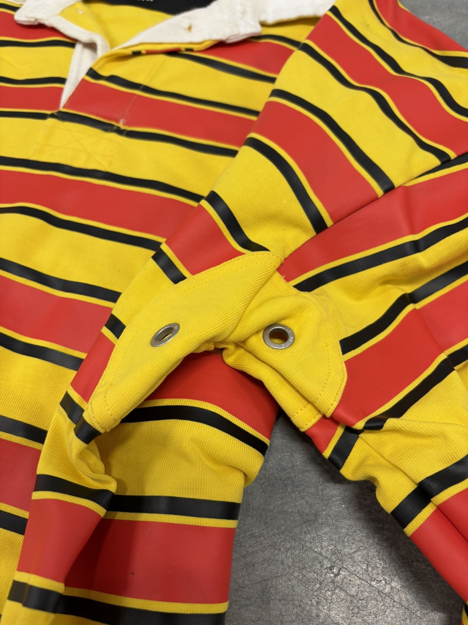 Hood By Air SS17 Long Sleeve striped polo shirt Size US L / EU 52-54 / 3 - 5 Thumbnail