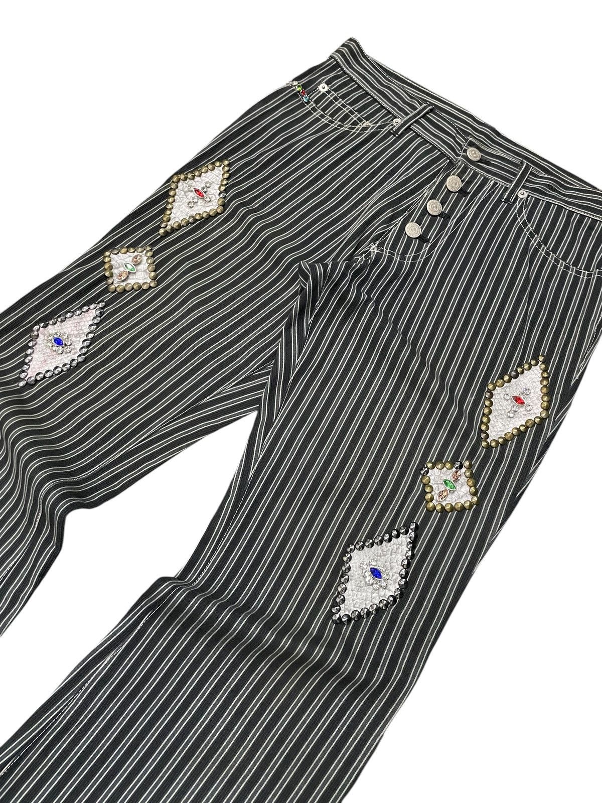 Kapital × Tornado Mart Tornado Mart Gemstone Stud Snake Skin Jacquard Flare Pants Size US 30 / EU 46 - 5 Thumbnail