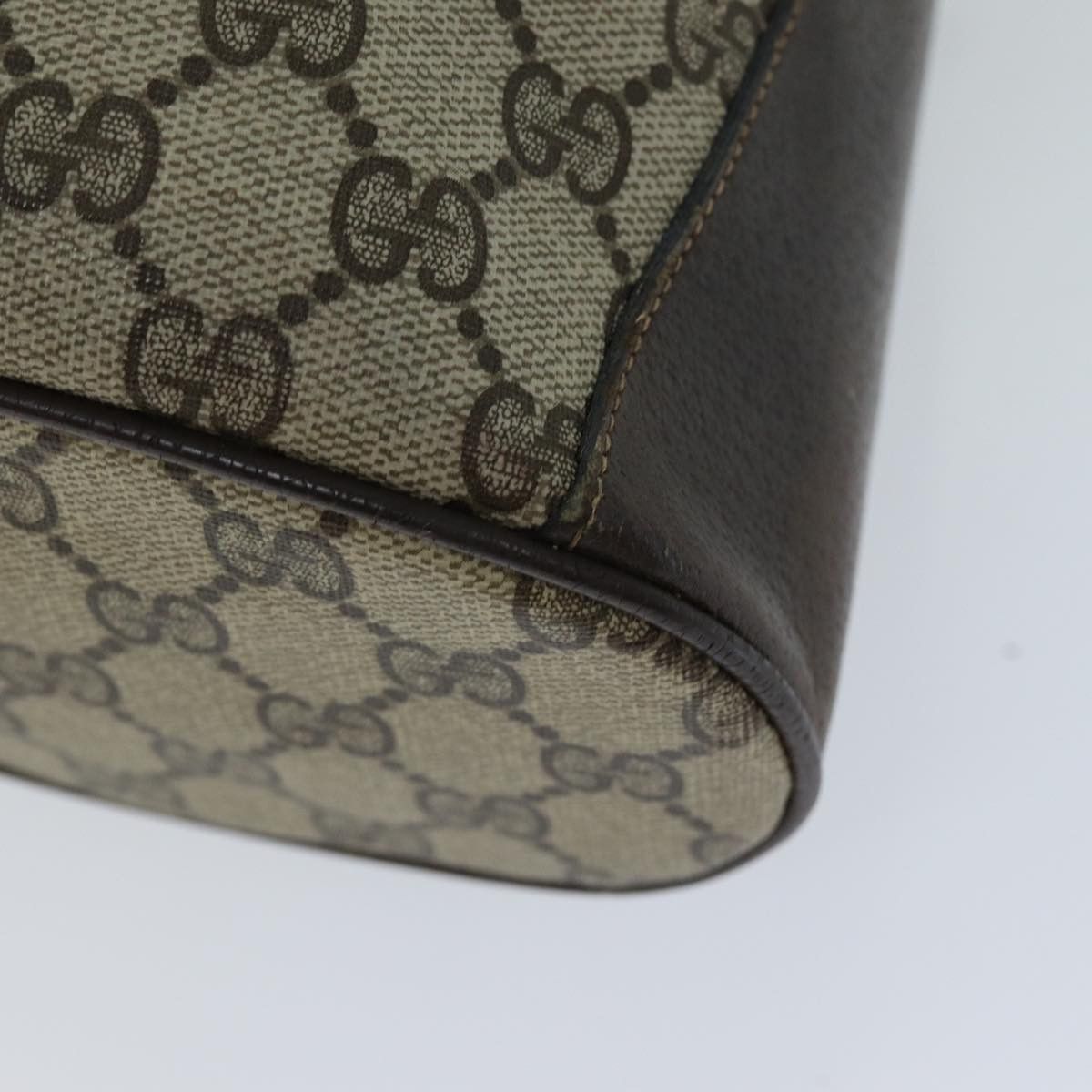 Gucci GUCCI Web Sherry Line GG Supreme Shoulder Bag Beige Red 41 Size ONE SIZE - 10 Thumbnail