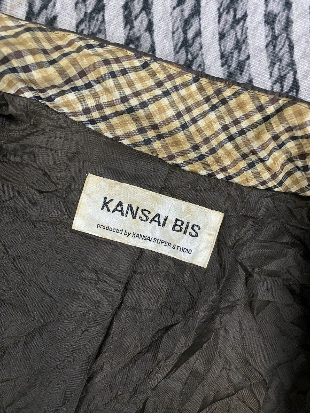 Kansai Yamamoto Kansai Bis Brown Colour Long Quilted Jacket Size US M / EU 48-50 / 2 - 10 Thumbnail