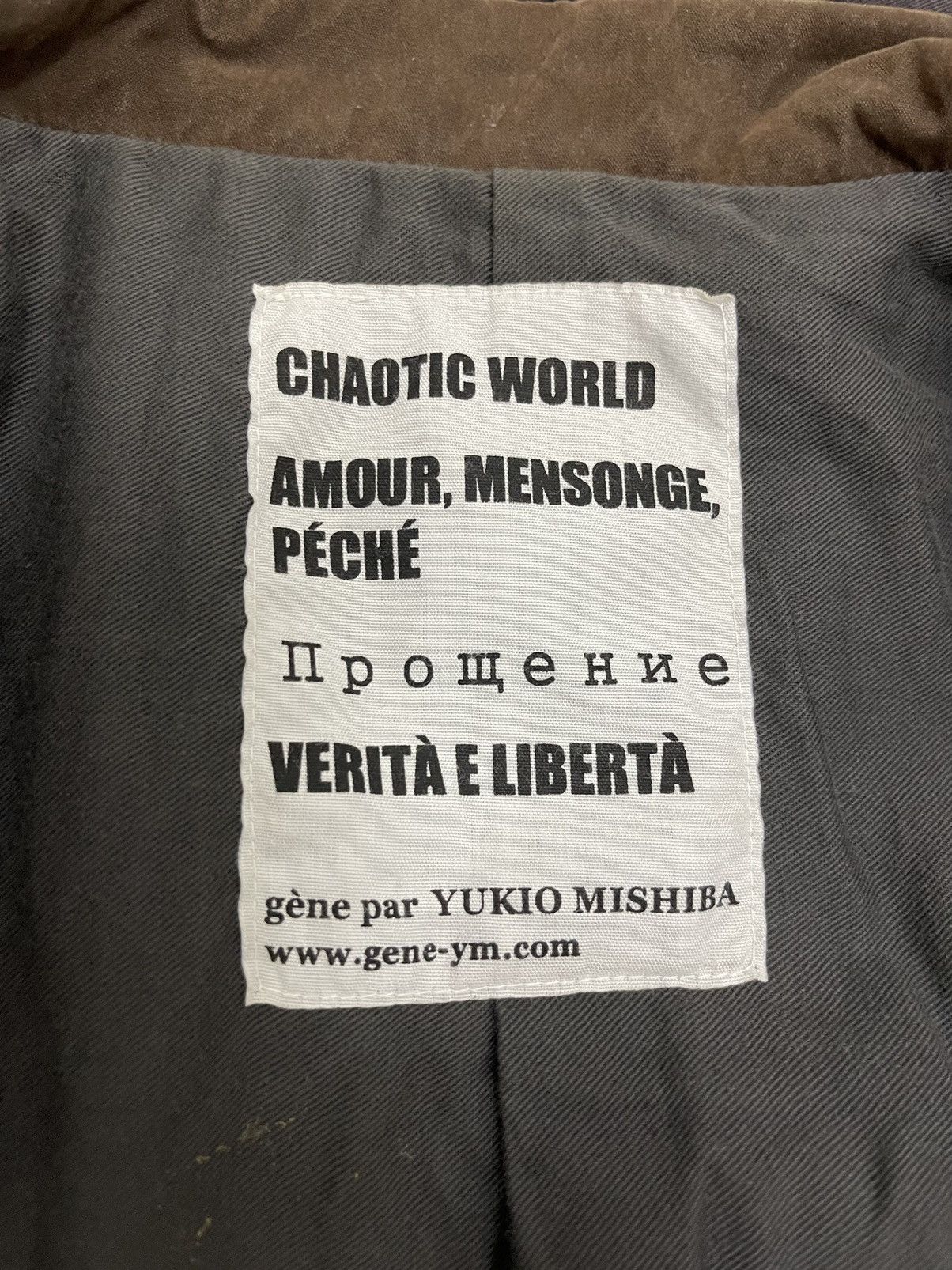 Gene Par Yukio Mishiba RARE DESIGN MOLE SKIN JACKET VERITA E LIBERTA YUKIO MISHIBA Size US M / EU 48-50 / 2 - 7 Thumbnail