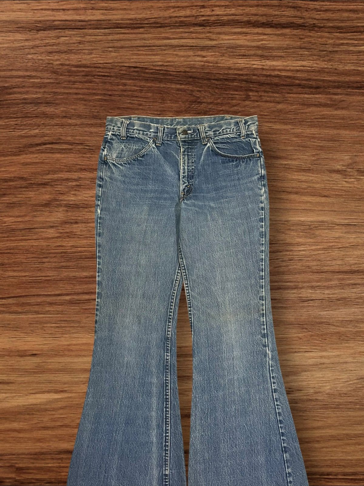 Levi's × Vintage Levi’s 684 Jeans Bell Bottom Flare Bootcut Talon #8 Size US 32 / EU 48 - 3 Thumbnail