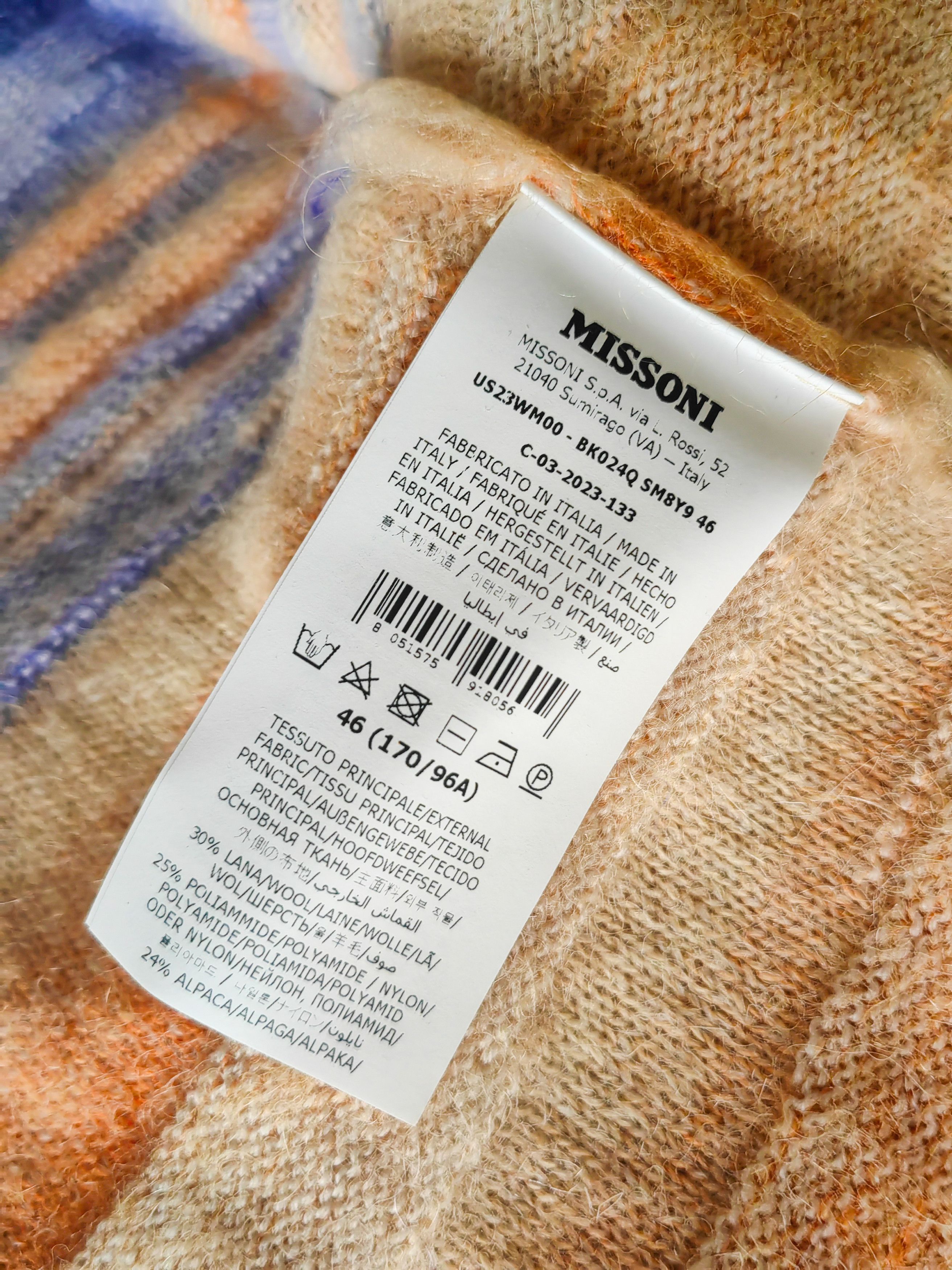 Missoni UNWORN Space-Dyed Dégradé Mohair/Alpaca Cardigan - BEAUTIFUL Size US M / EU 48-50 / 2 - 8 Thumbnail