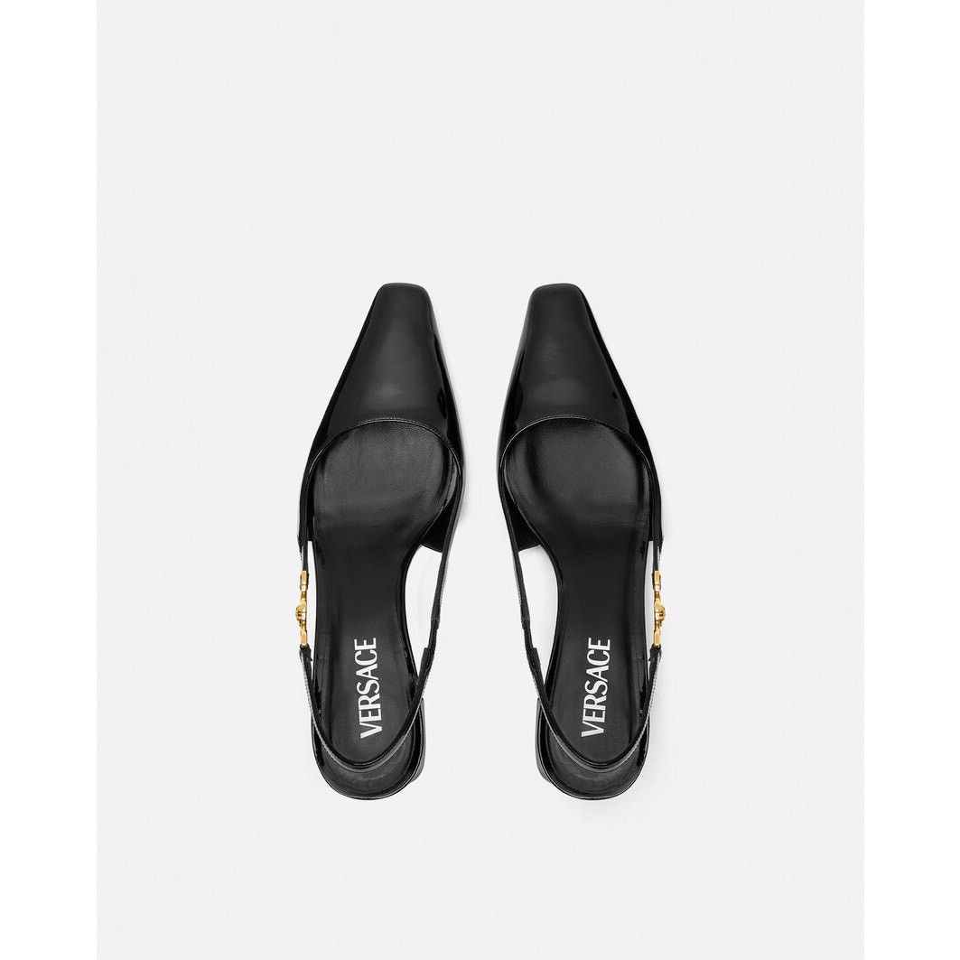 Versace Versace Medusa ’95 Low Block Slingback Pumps sz. 38 Size US 8 / IT 38 - 10 Thumbnail